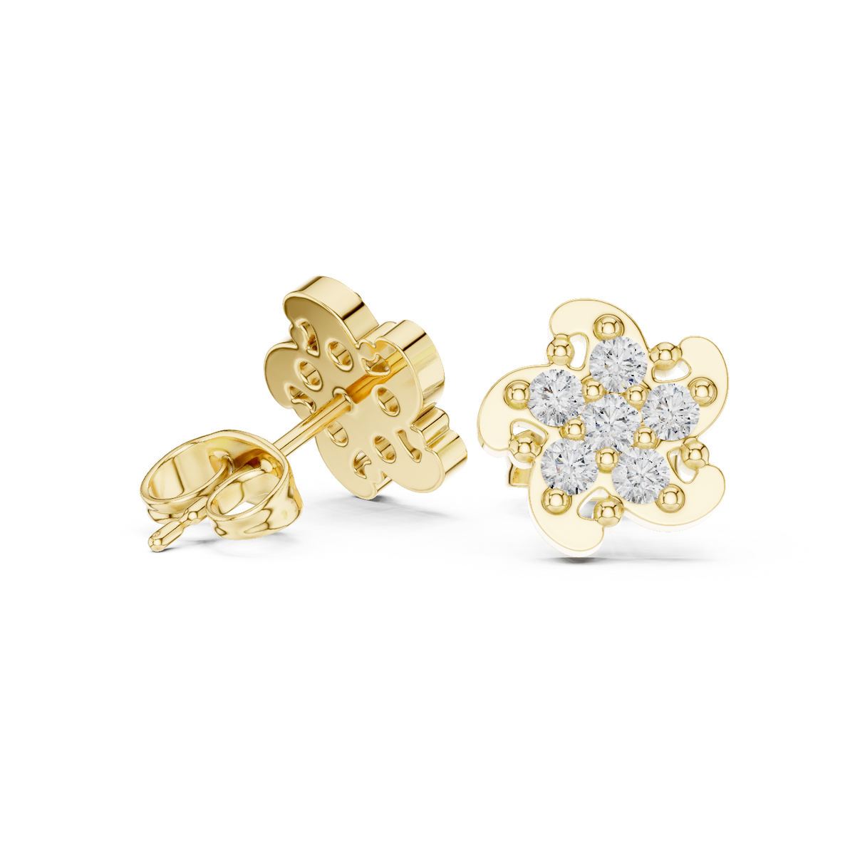 Round 10K 14K 18K 22K Yellow Gold