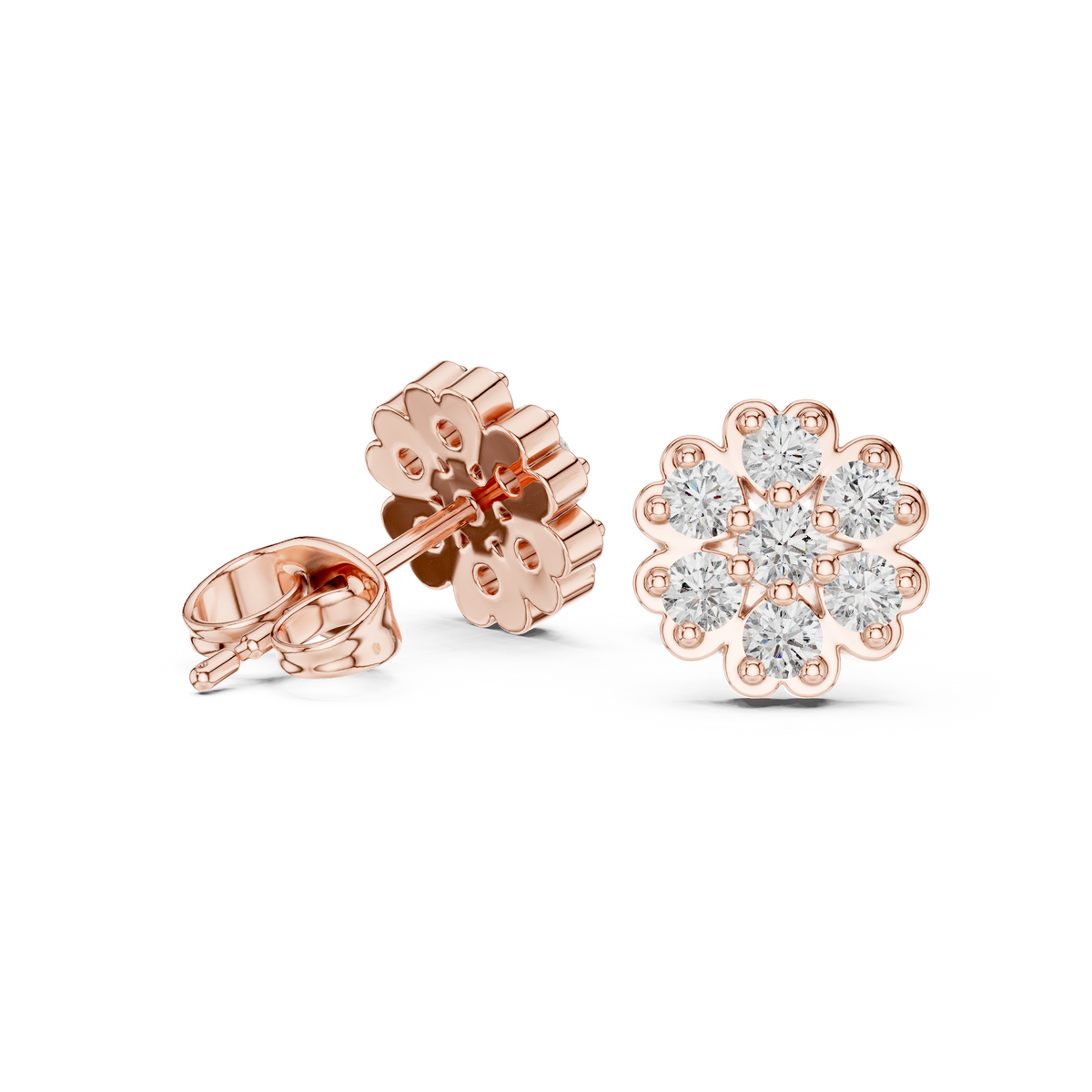 Round 10K 14K 18K 22K Rose Gold