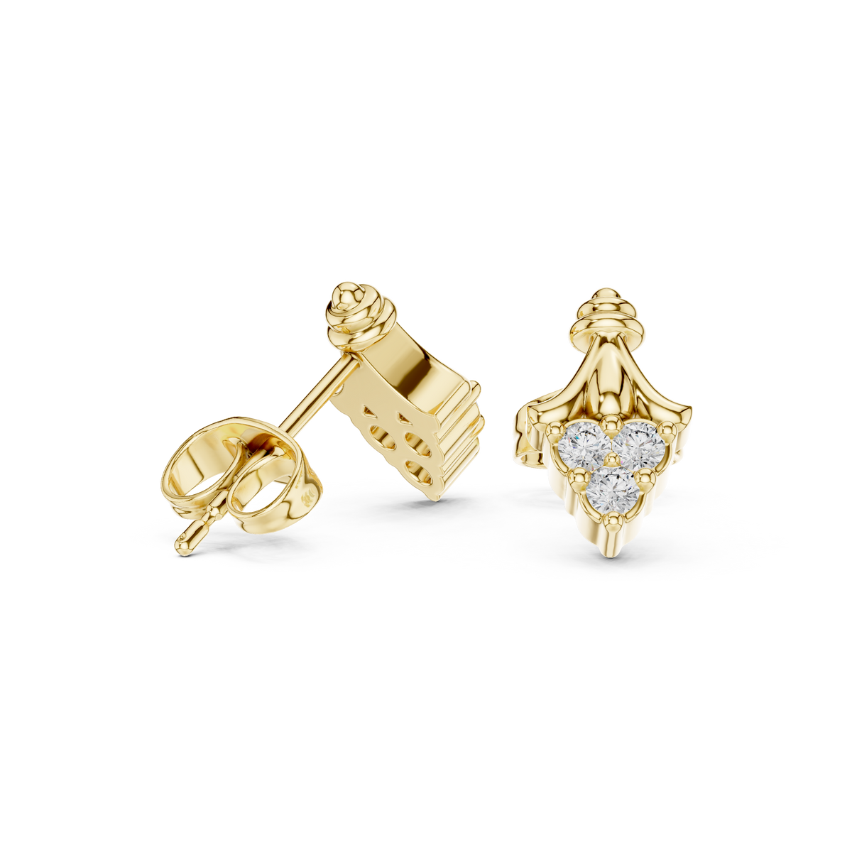 Round 10K 14K 18K 22K Yellow Gold