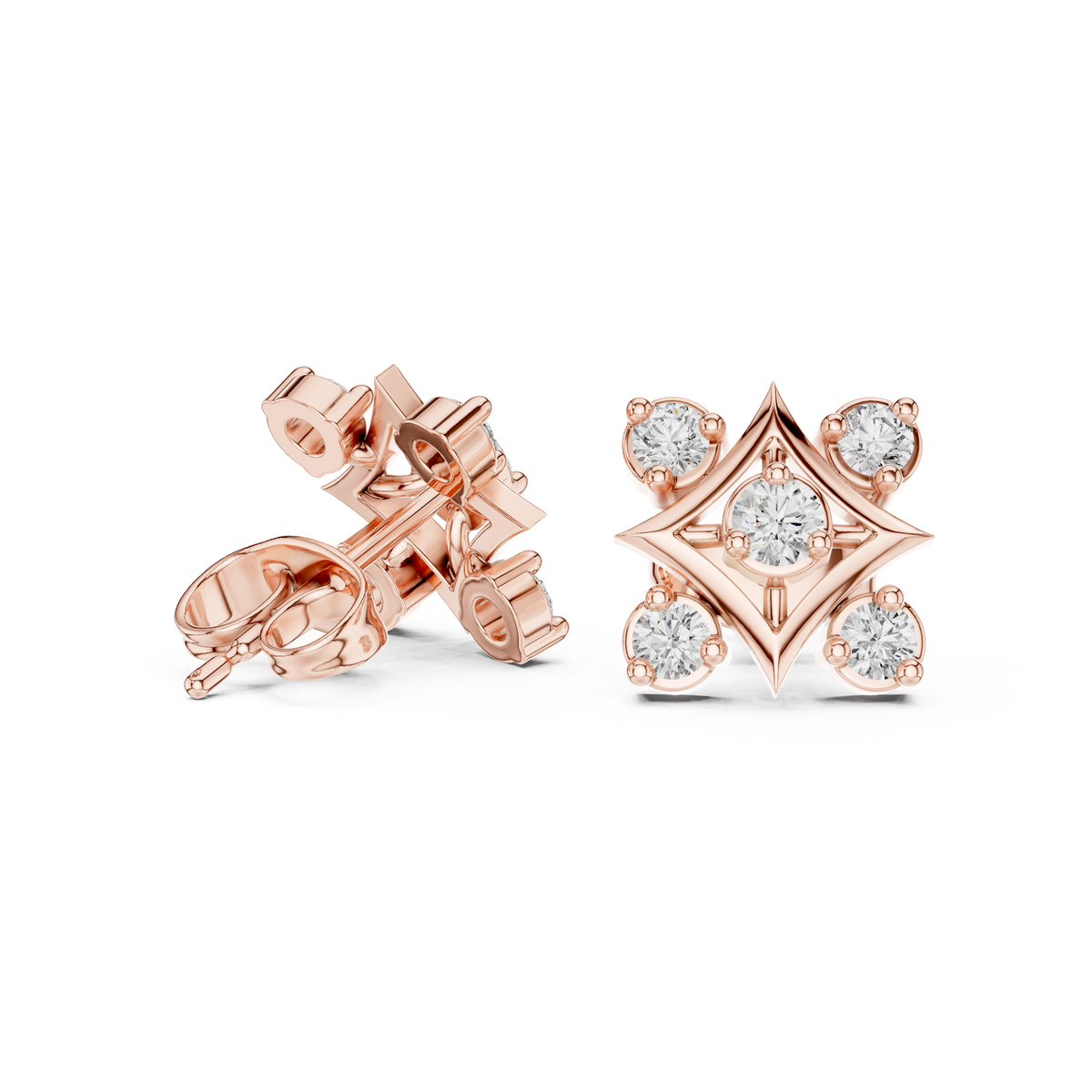 Round 10K 14K 18K 22K Rose Gold