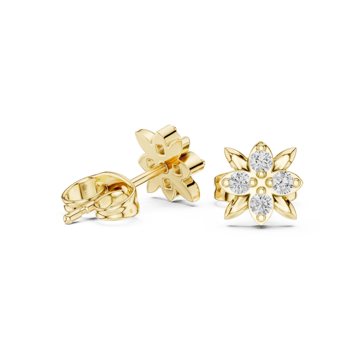 Round 10K 14K 18K 22K Yellow Gold