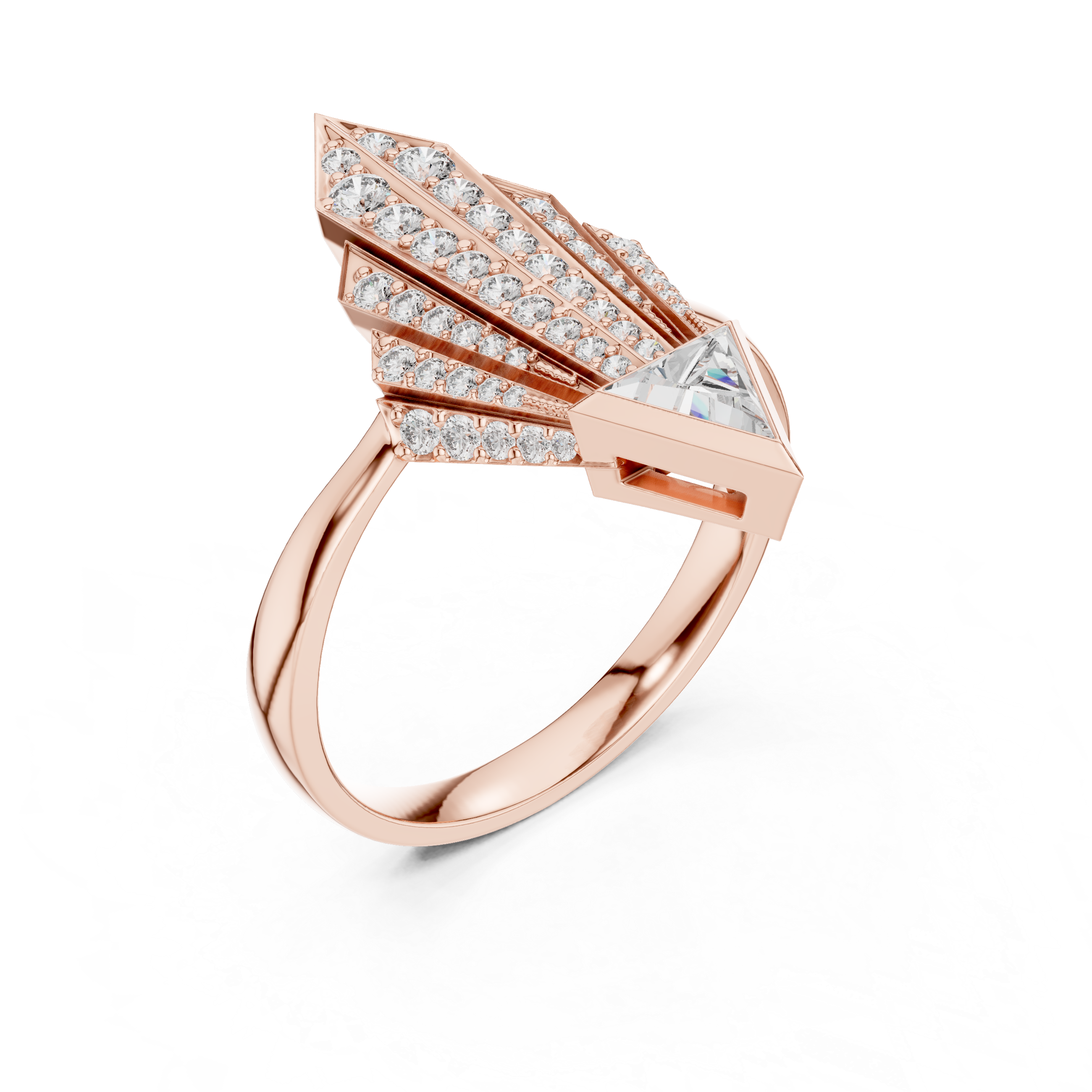 Triangle 18K Rose Gold 