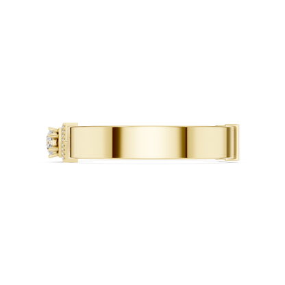 Round 10K 14K 18K 22K Yellow Gold