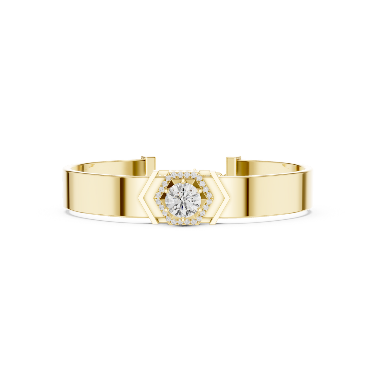 Round 10K 14K 18K 22K Yellow Gold