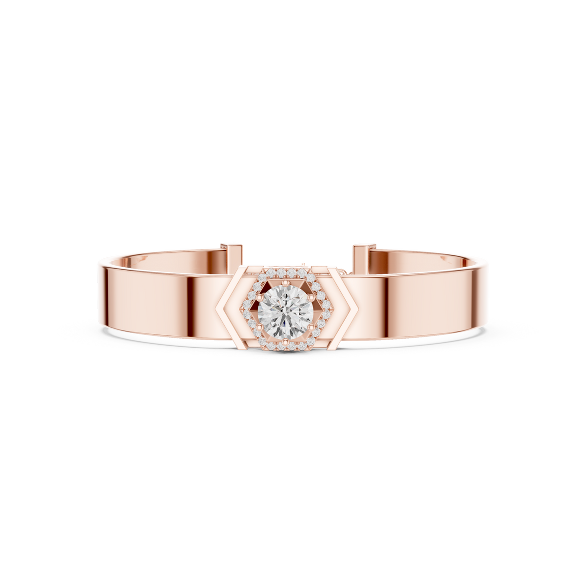 Round 10K 14K 18K 22K Rose Gold