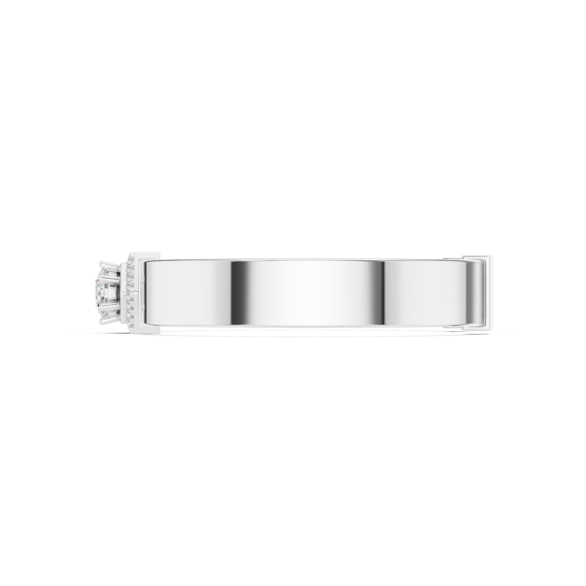 Round 10K 14K 18K 22K White Gold