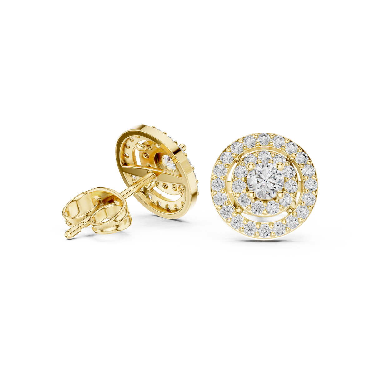 Round 10K 14K 18K 22K Yellow Gold