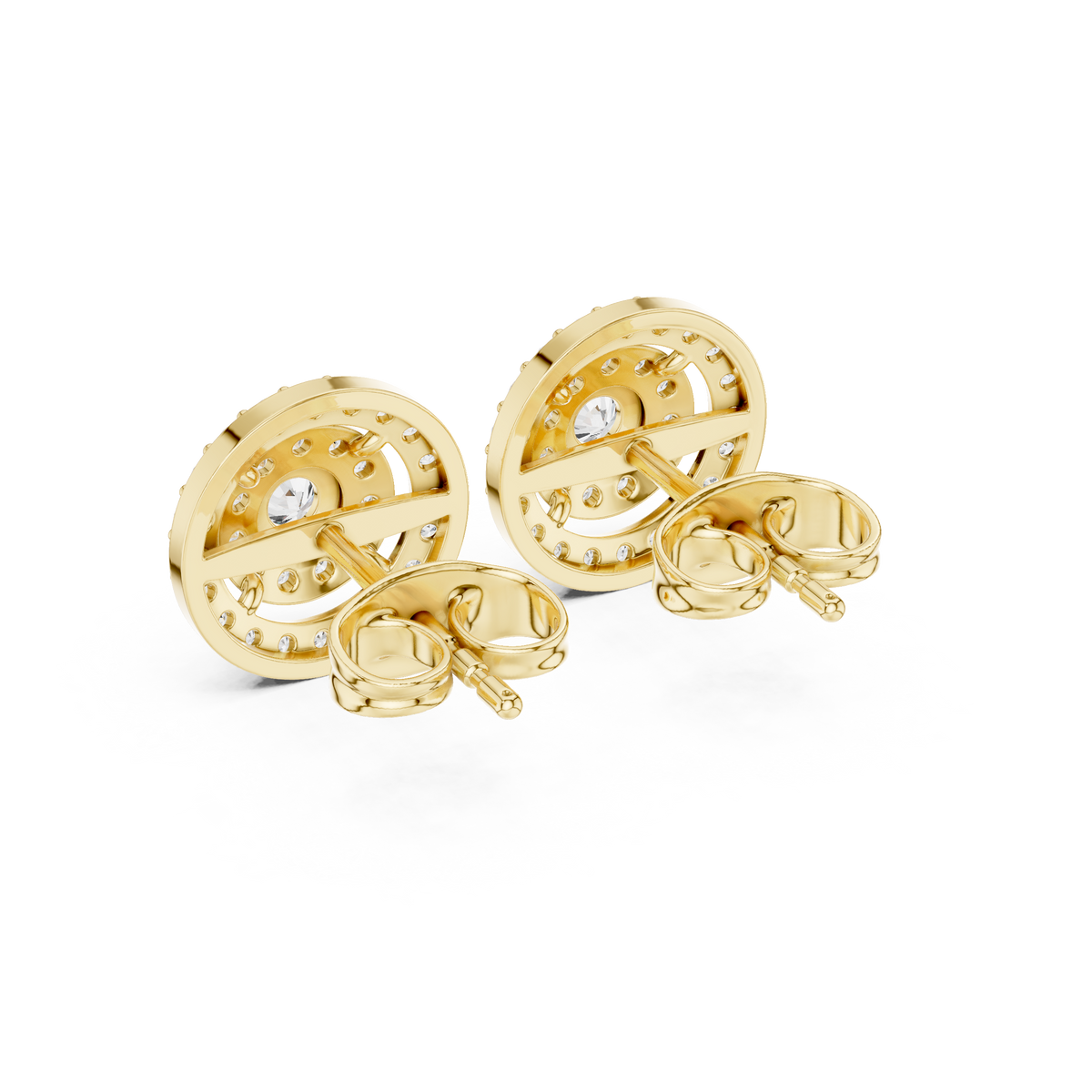 Round 10K 14K 18K 22K Yellow Gold