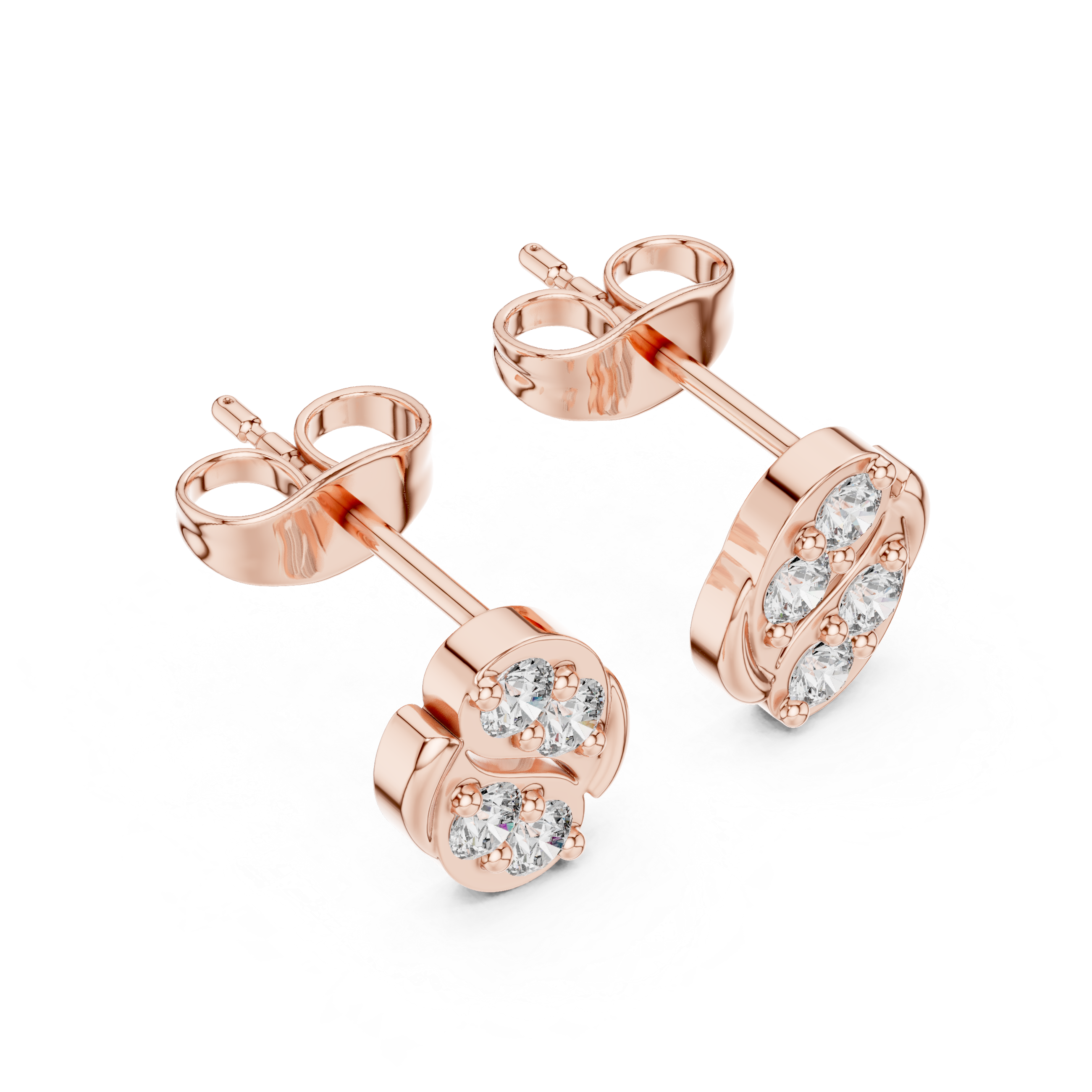 Round 10K 14K 18K 22K Rose Gold