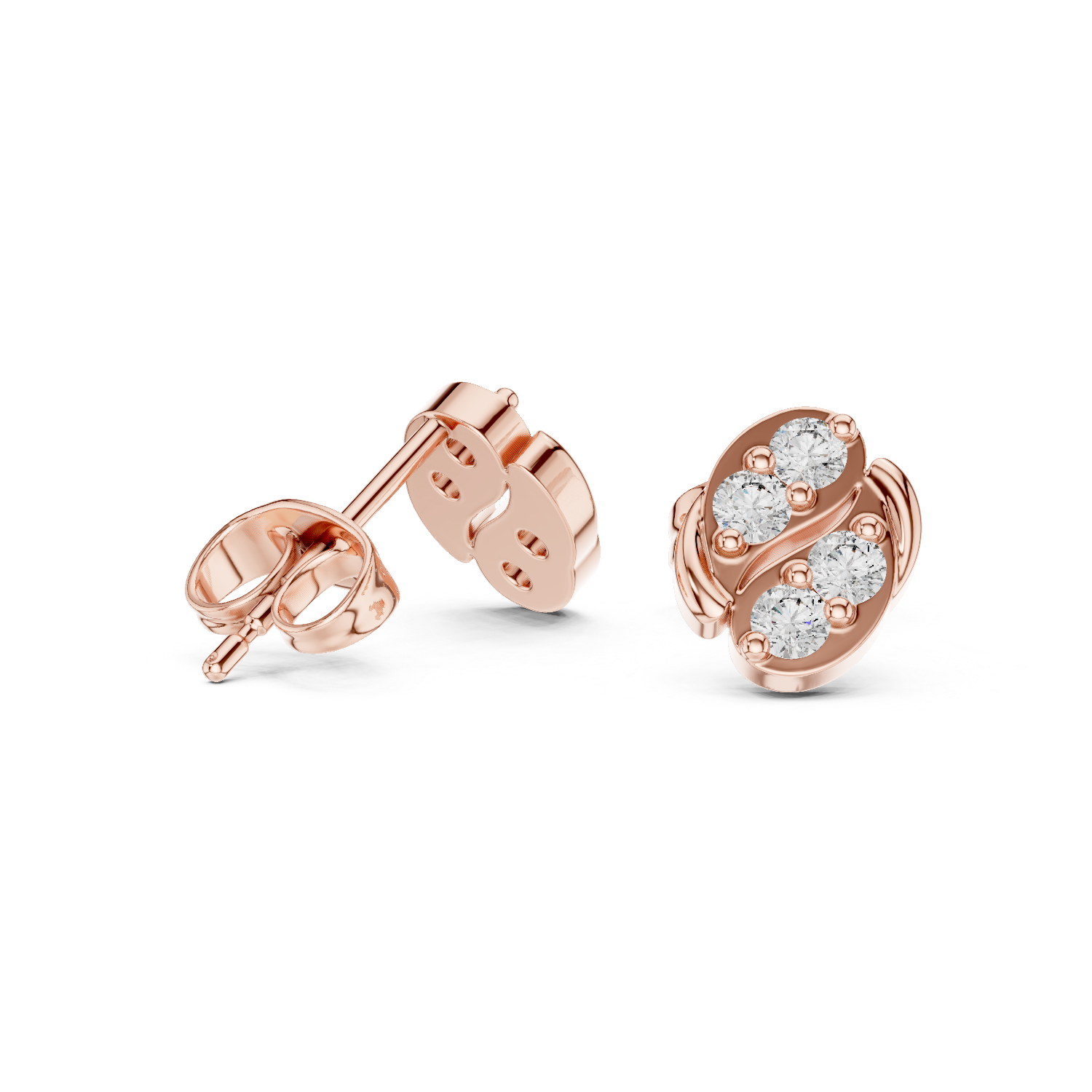 Round 10K 14K 18K 22K Rose Gold