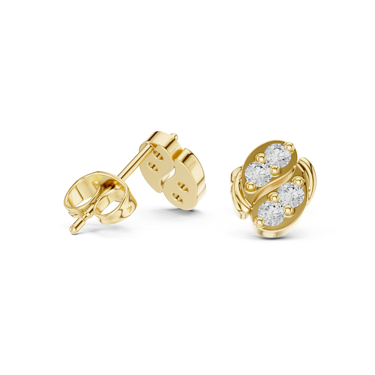 Round 10K 14K 18K 22K Yellow Gold