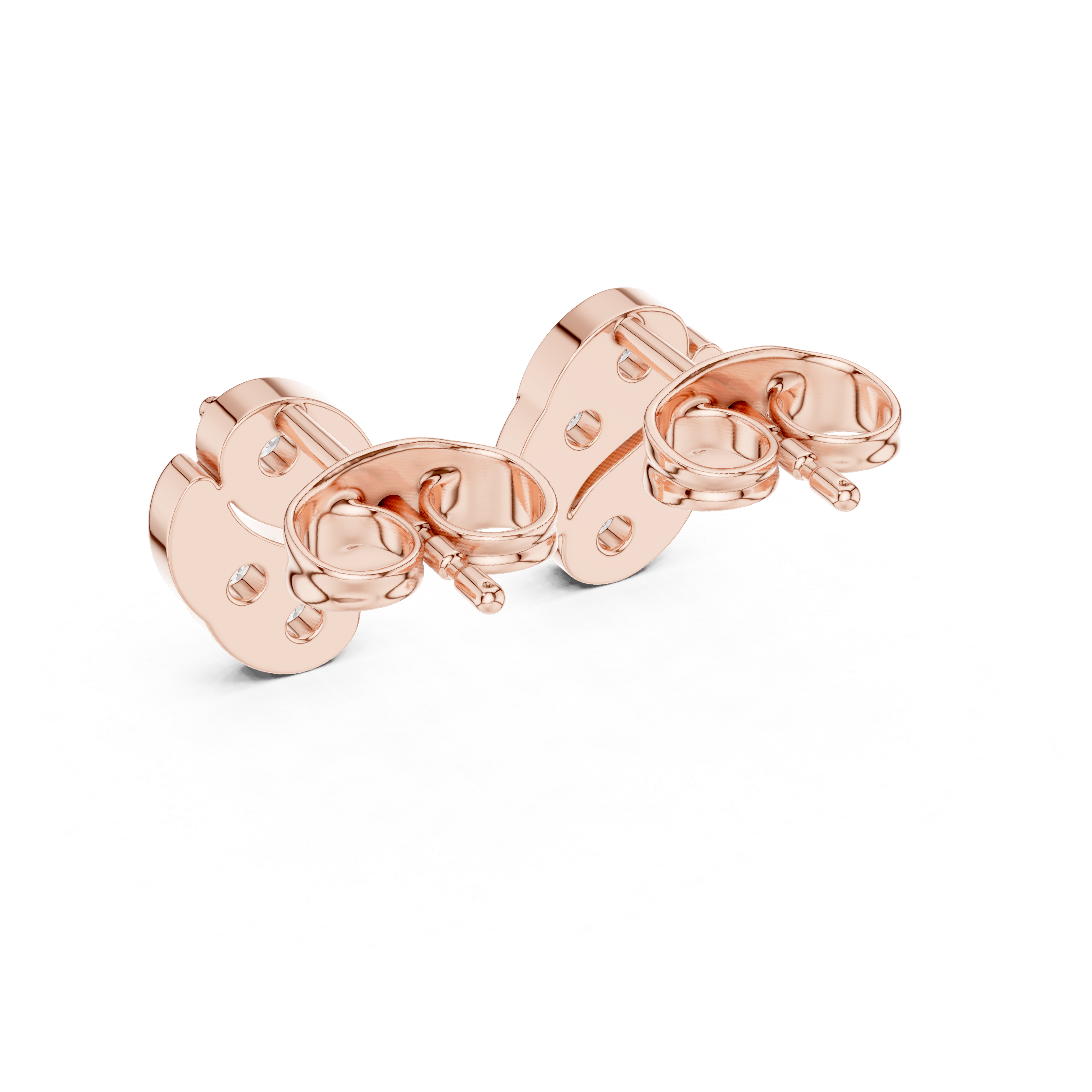 Round 10K 14K 18K 22K Rose Gold