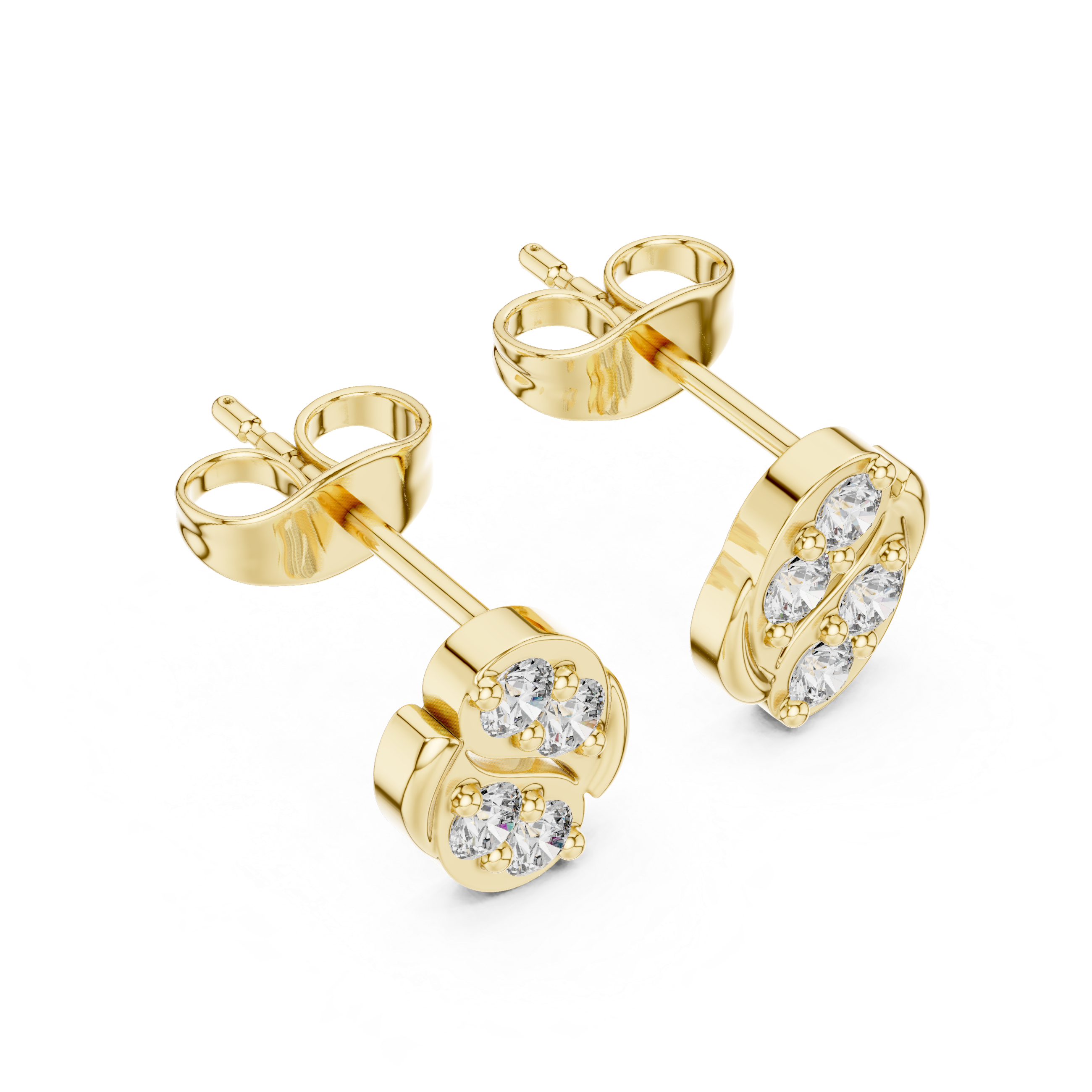 Round 10K 14K 18K 22K Yellow Gold