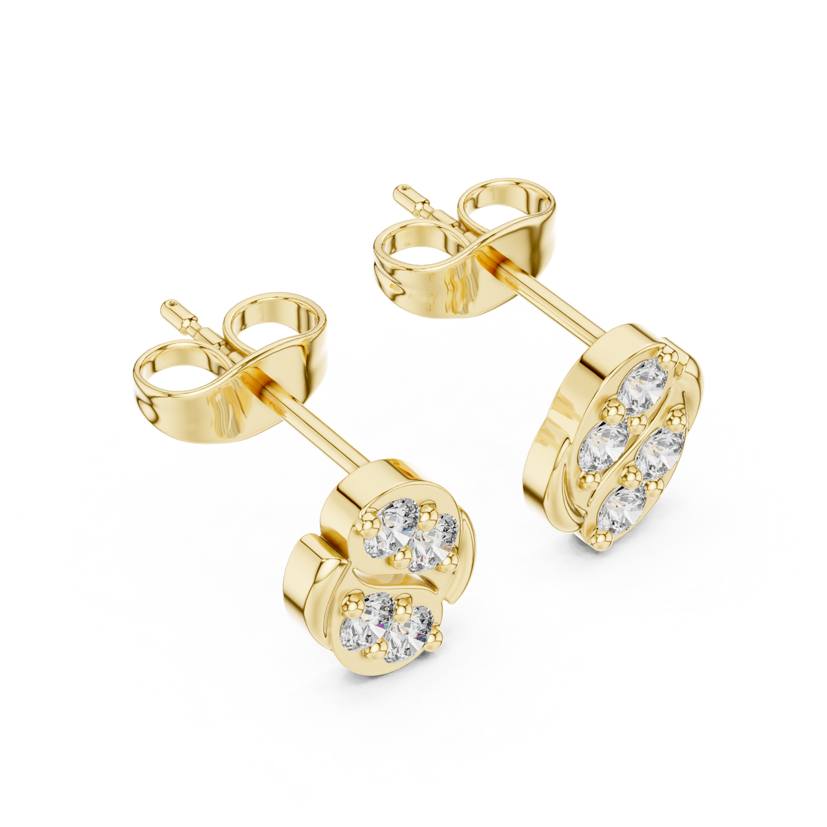 Round 10K 14K 18K 22K Yellow Gold