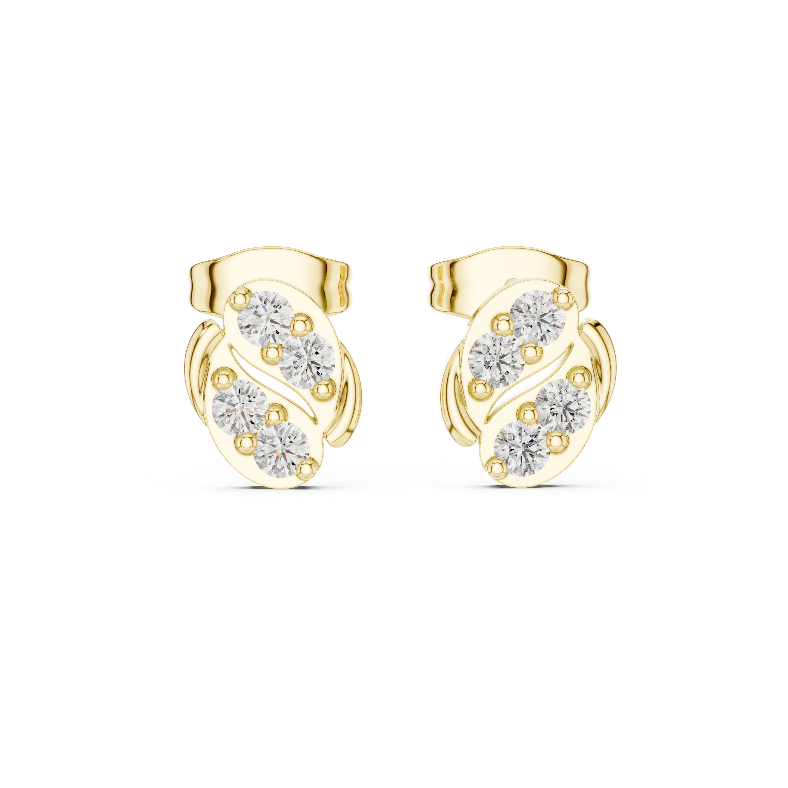 Round 10K 14K 18K 22K Yellow Gold