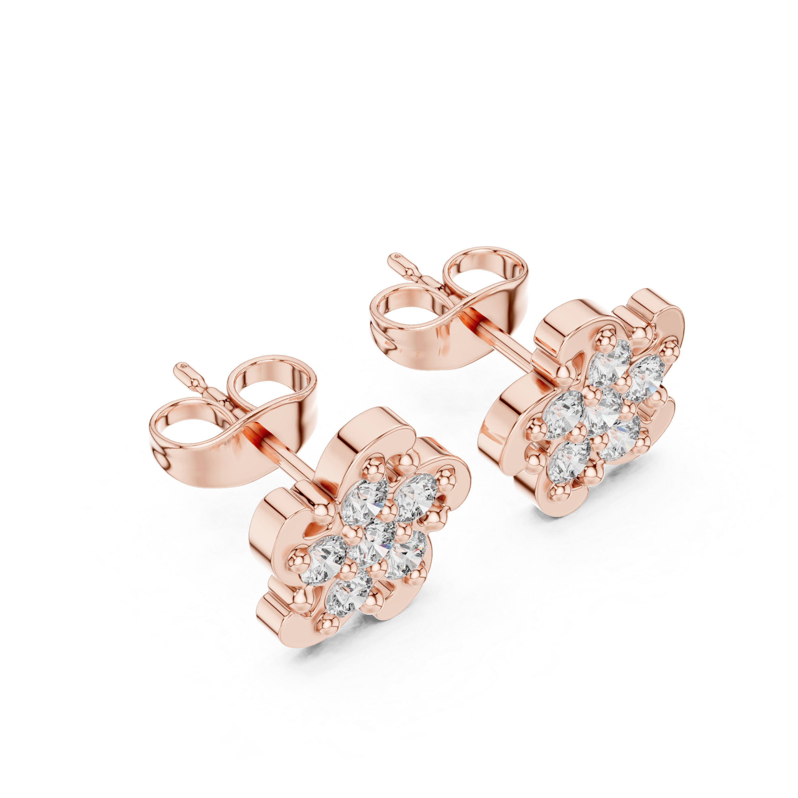 Round 10K 14K 18K 22K Rose Gold
