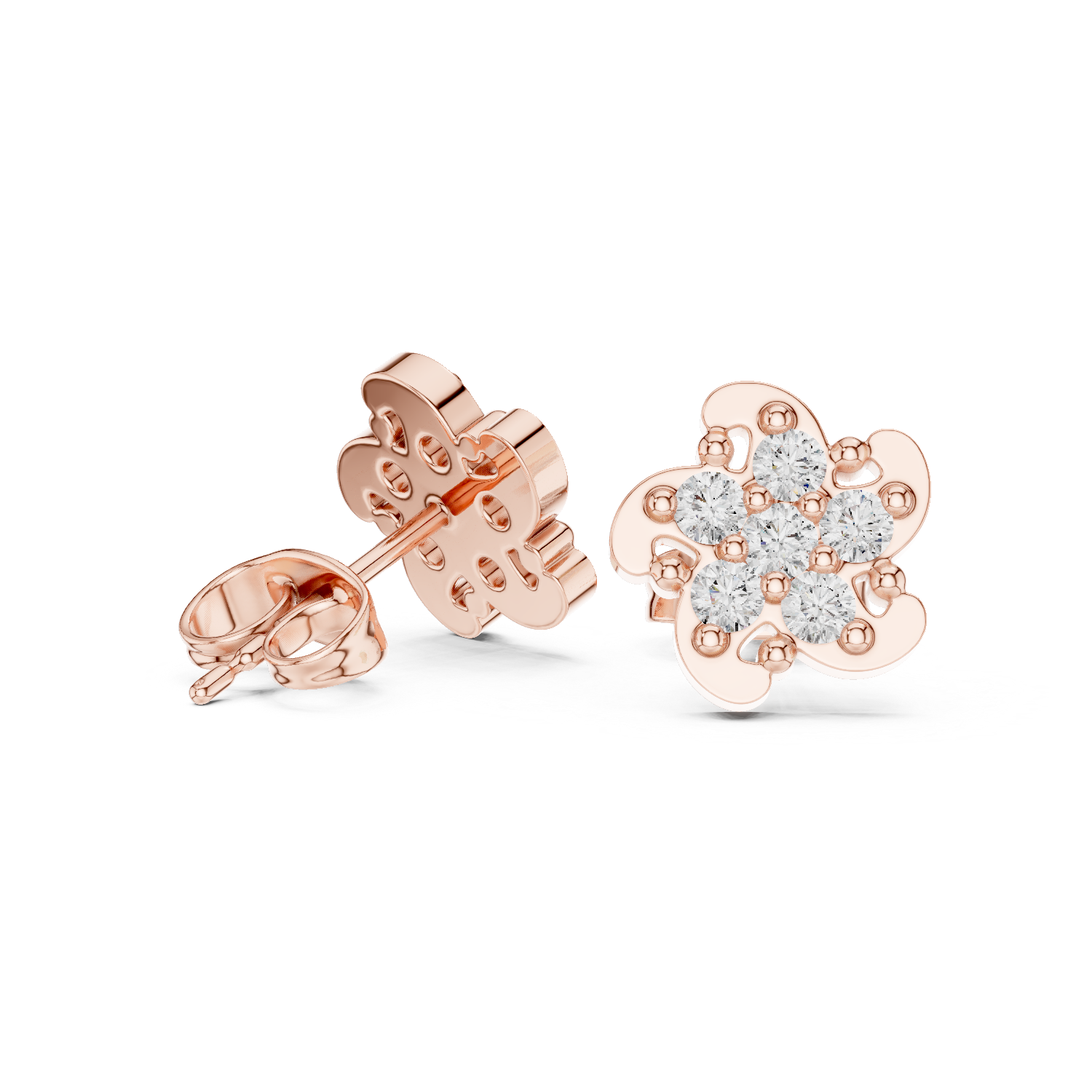 Round 10K 14K 18K 22K Rose Gold