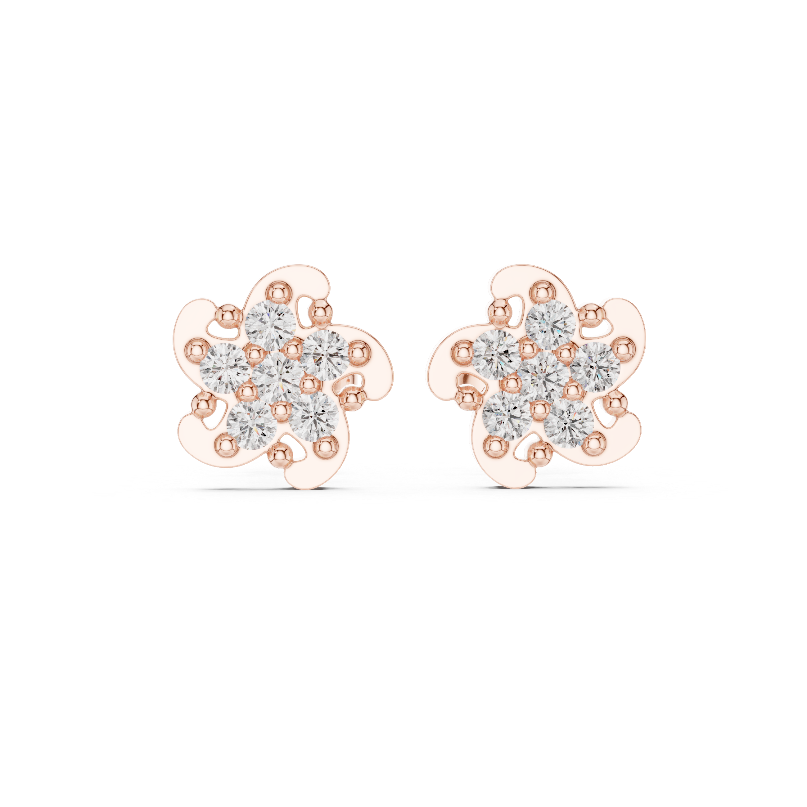 Round 10K 14K 18K 22K Rose Gold