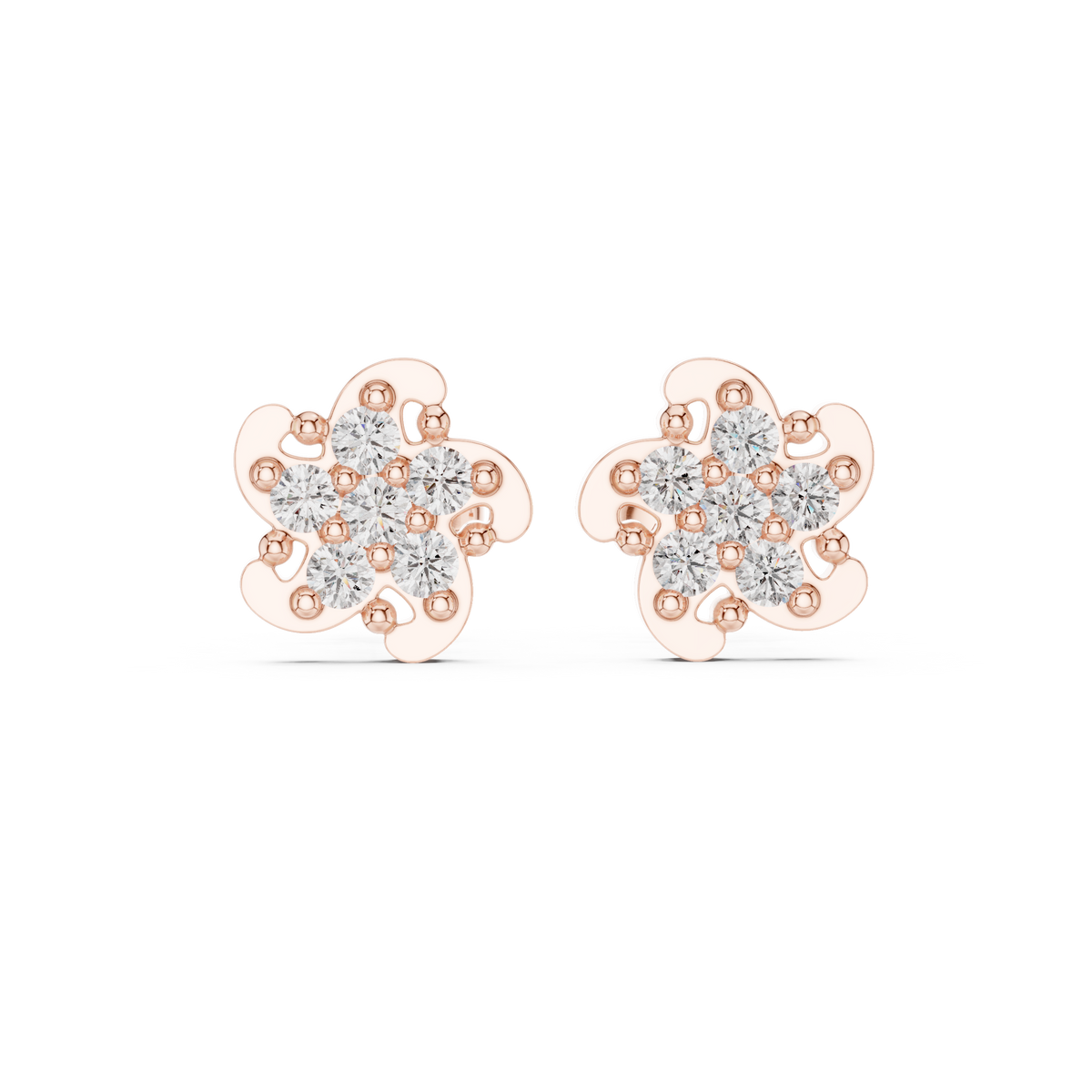 Round 10K 14K 18K 22K Rose Gold