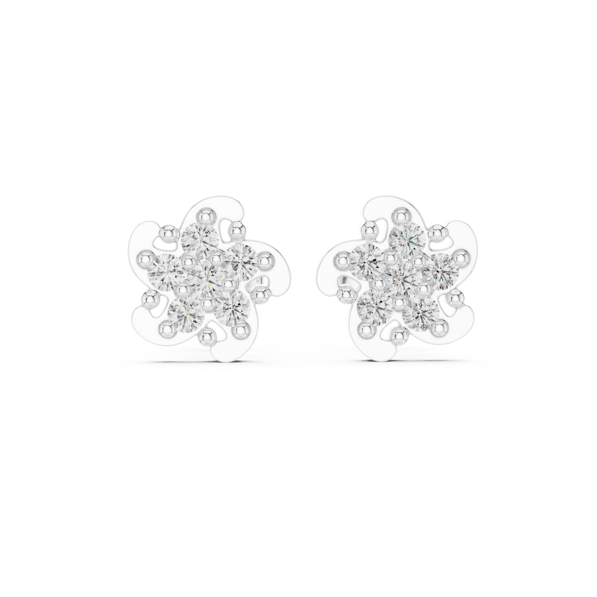 Round 10K 14K 18K 22K White Gold