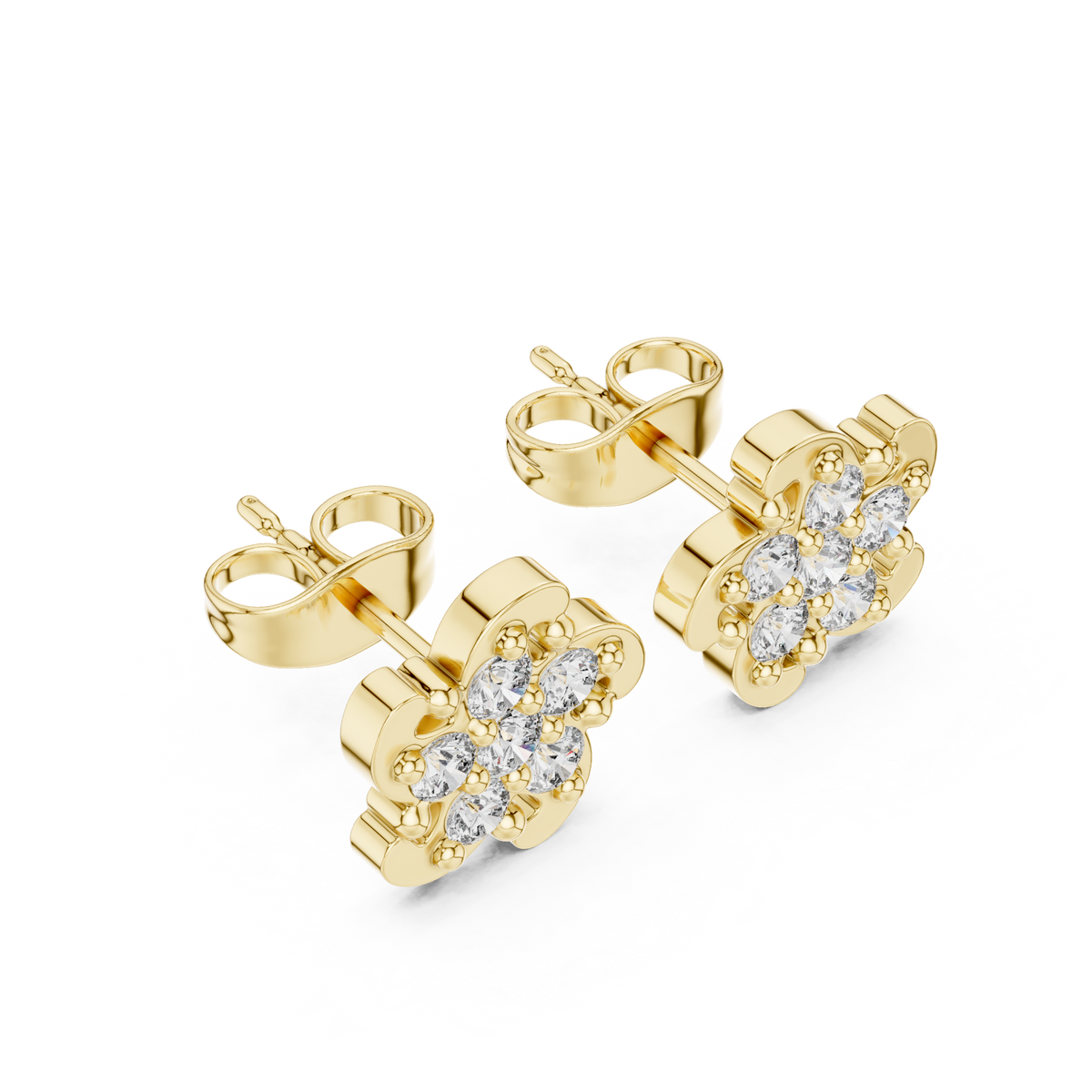 Round 10K 14K 18K 22K Yellow Gold