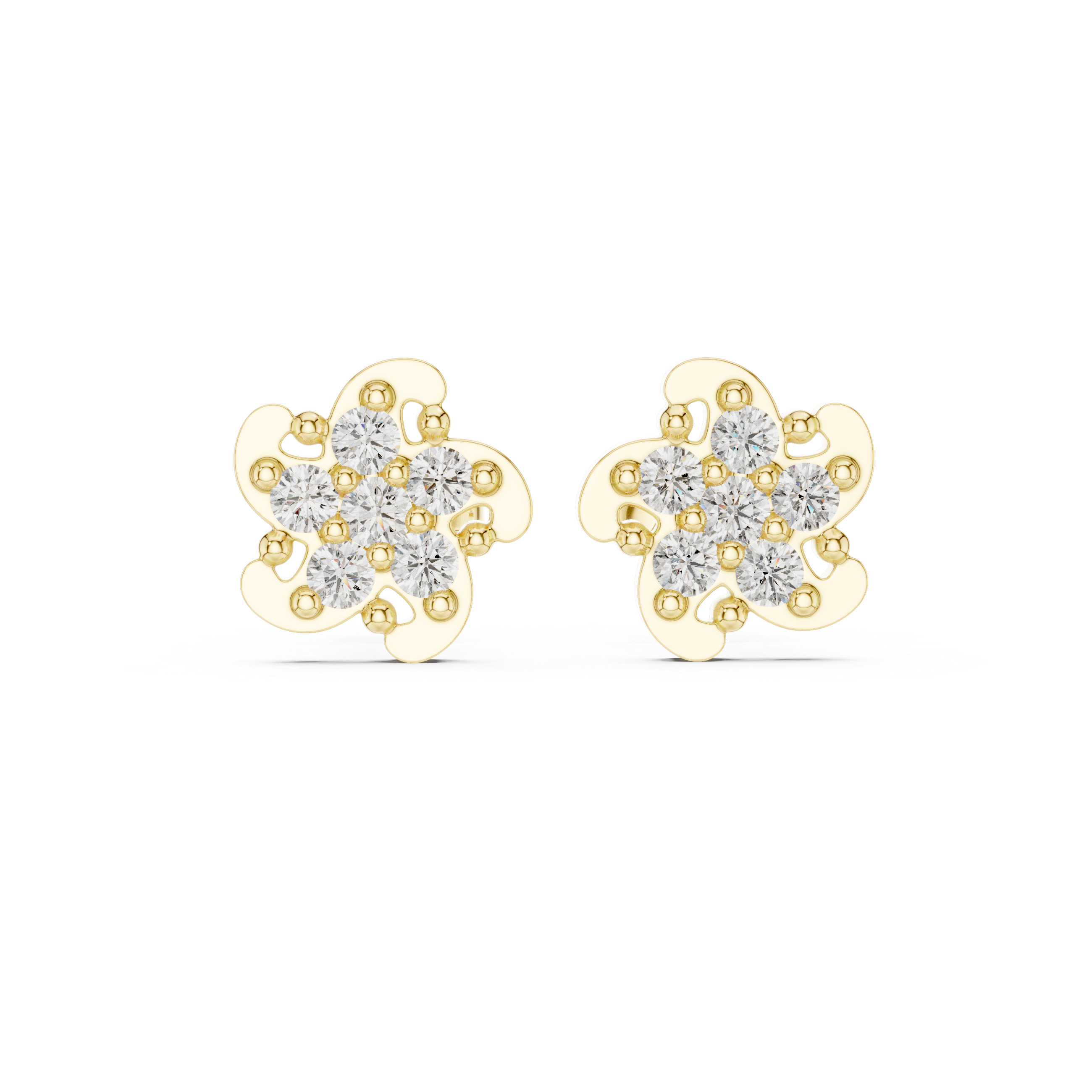 Round 10K 14K 18K 22K Yellow Gold