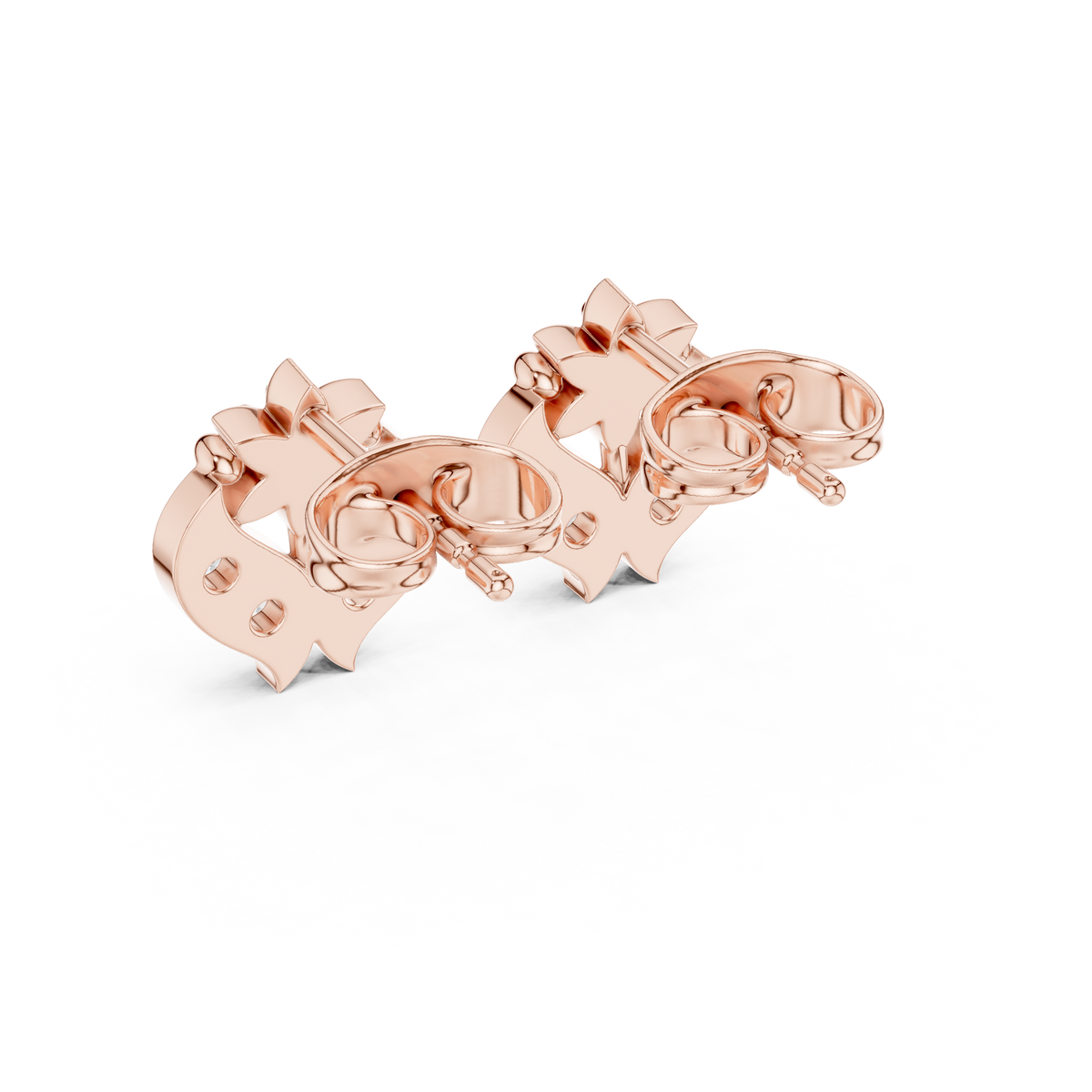 Round 10K 14K 18K 22K Rose Gold