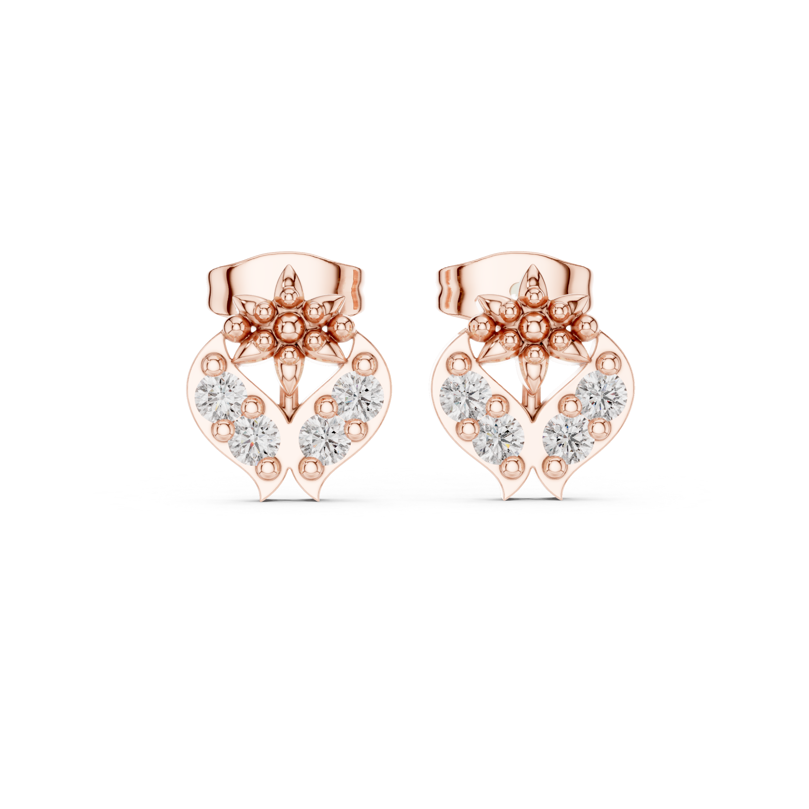 Round 10K 14K 18K 22K Rose Gold