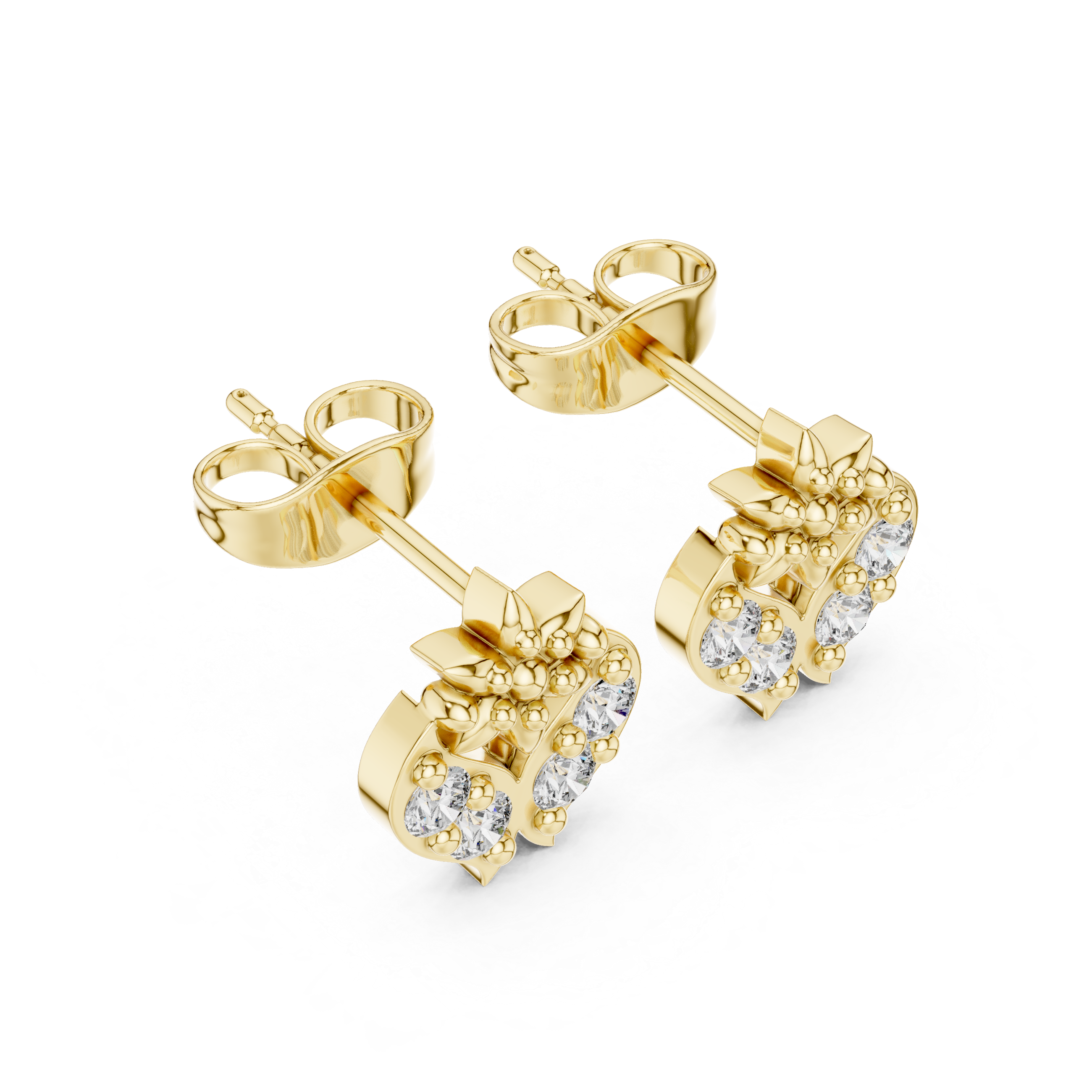 Round 10K 14K 18K 22K Yellow Gold