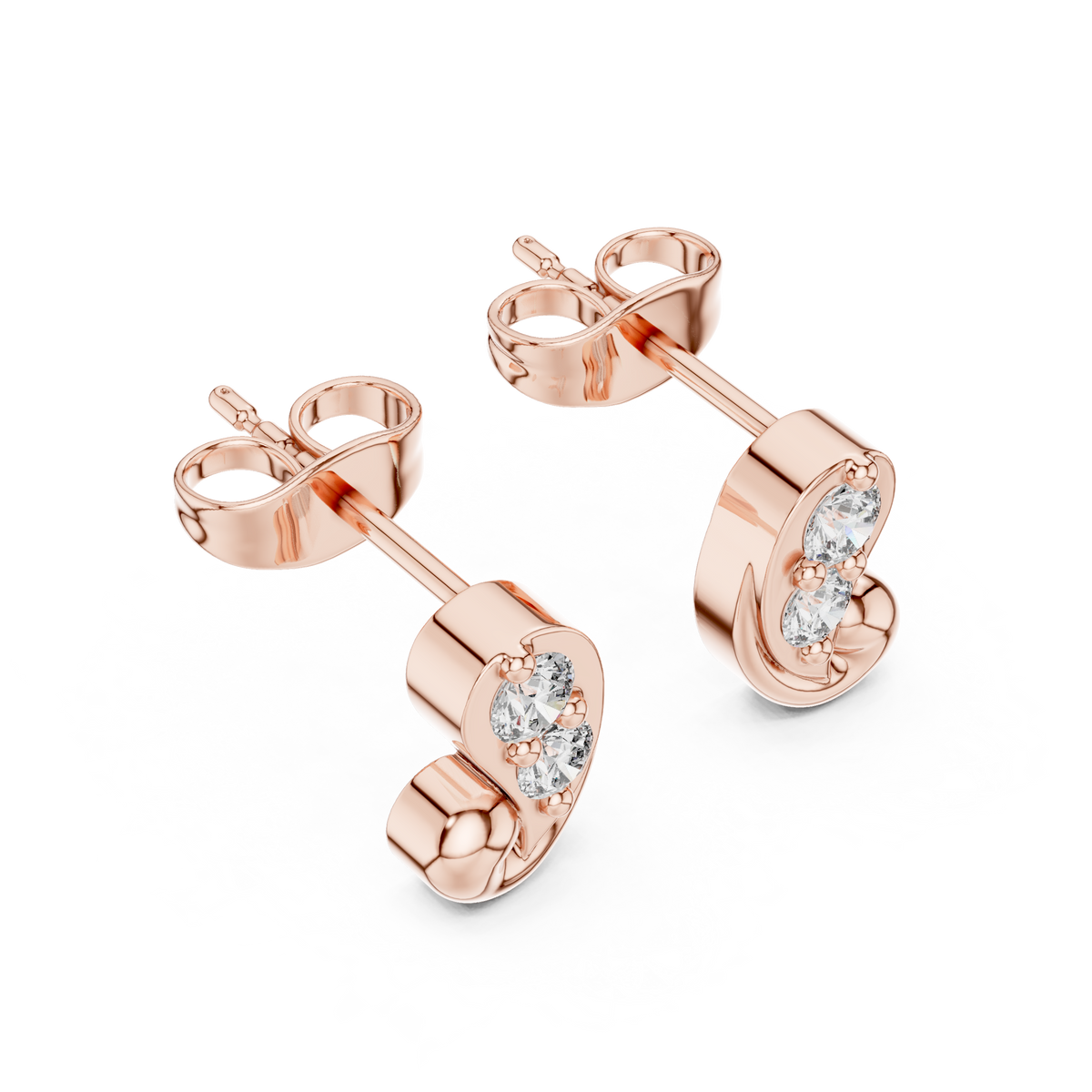 Round 10K 14K 18K 22K Rose Gold