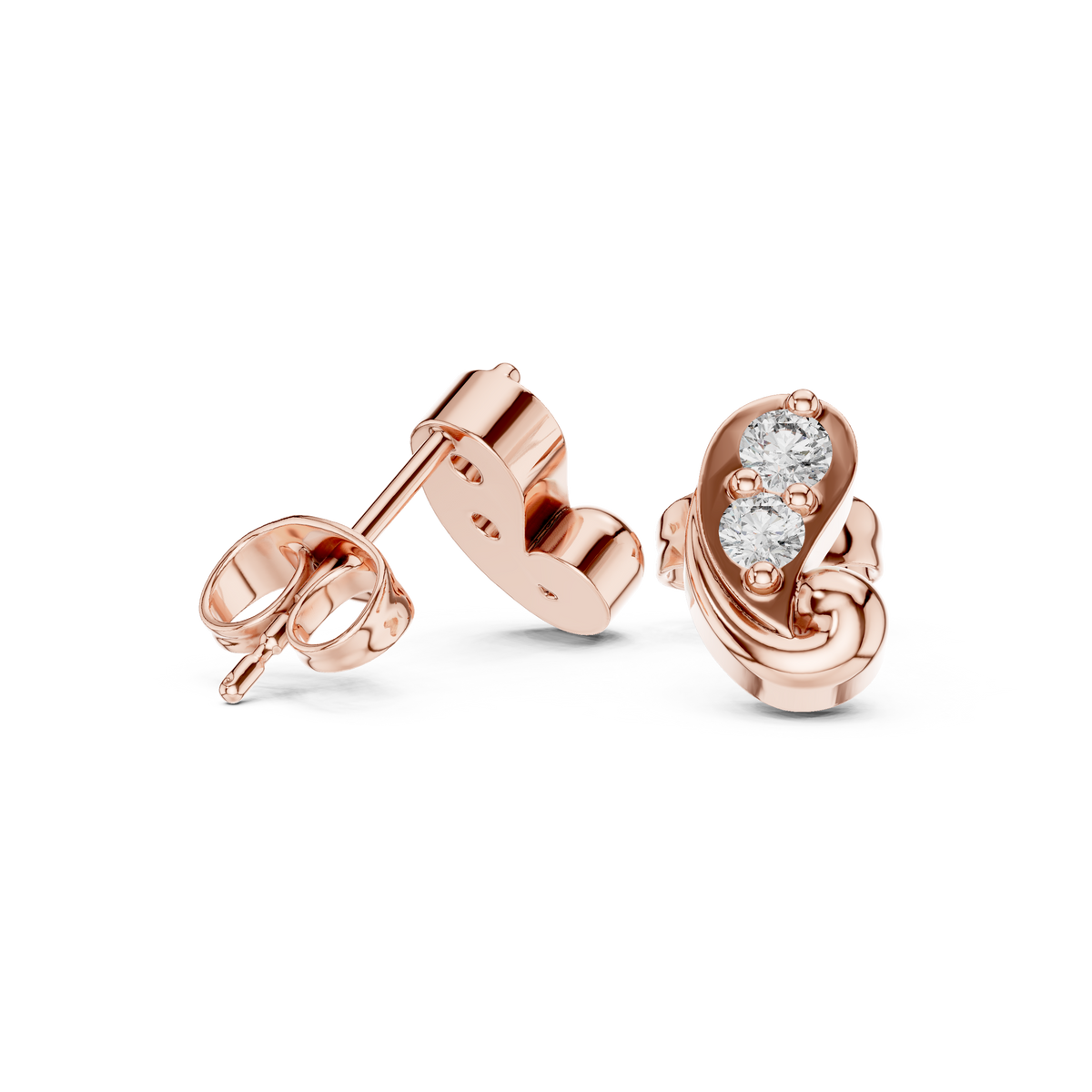 Round 10K 14K 18K 22K Rose Gold