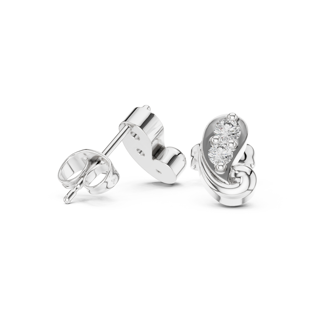 Round 10K 14K 18K 22K White Gold