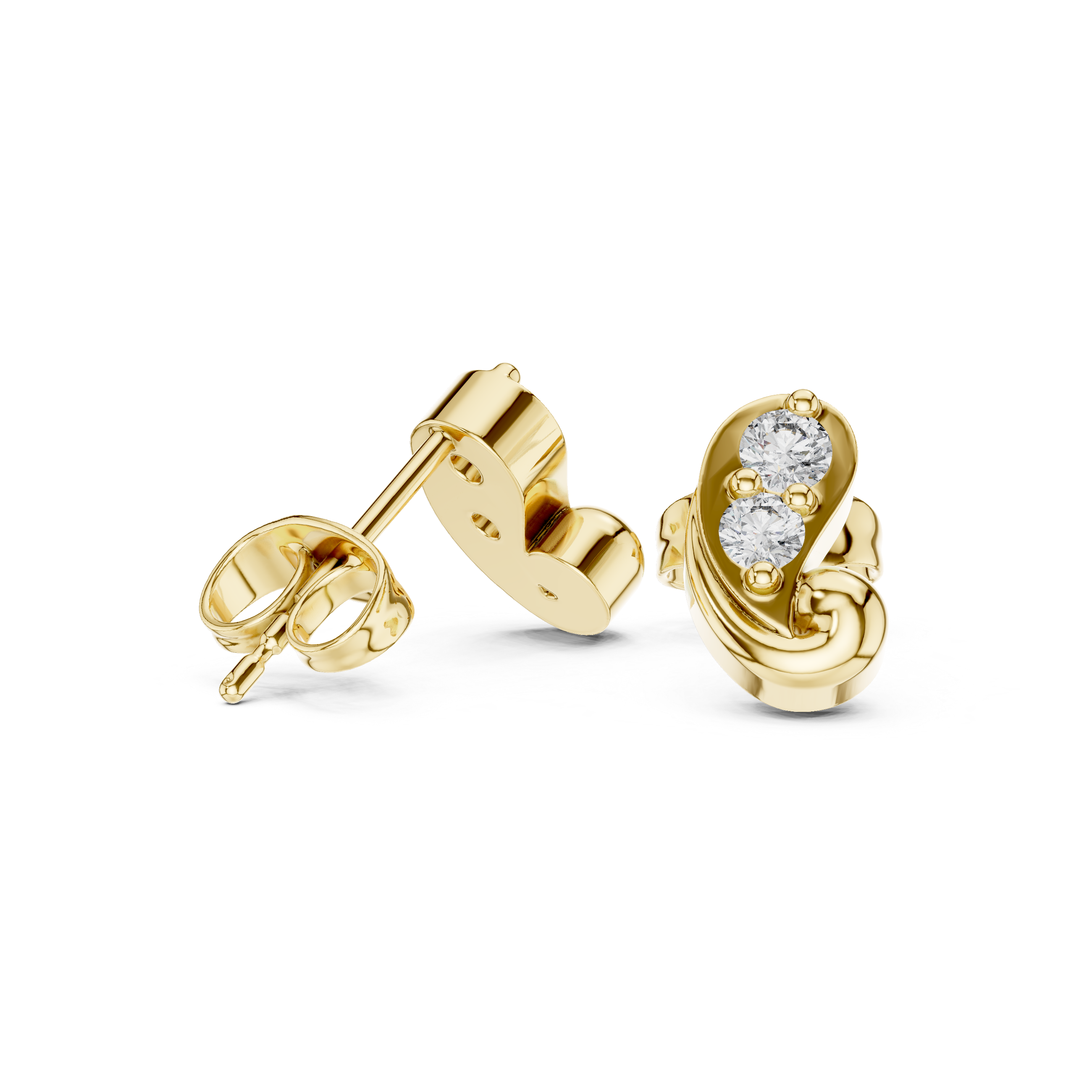 Round 10K 14K 18K 22K Yellow Gold