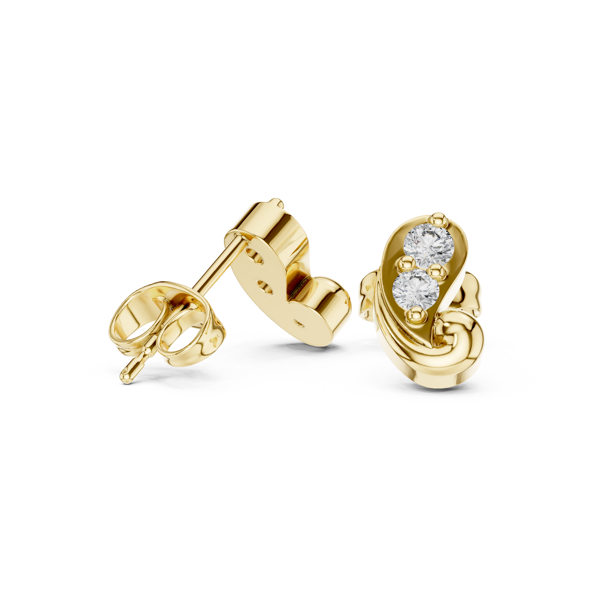 Round 10K 14K 18K 22K Yellow Gold