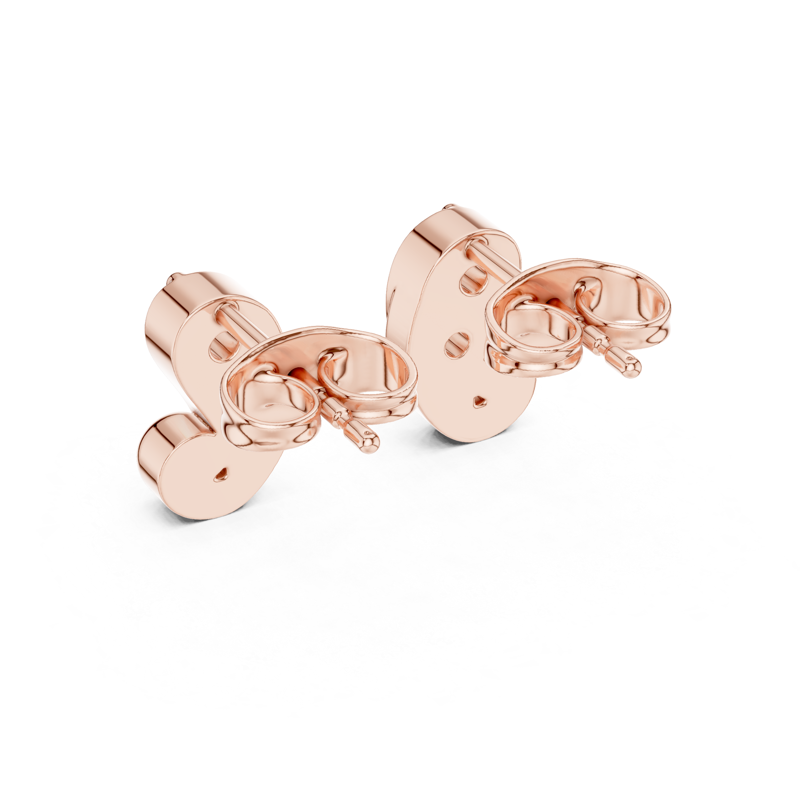 Round 10K 14K 18K 22K Rose Gold