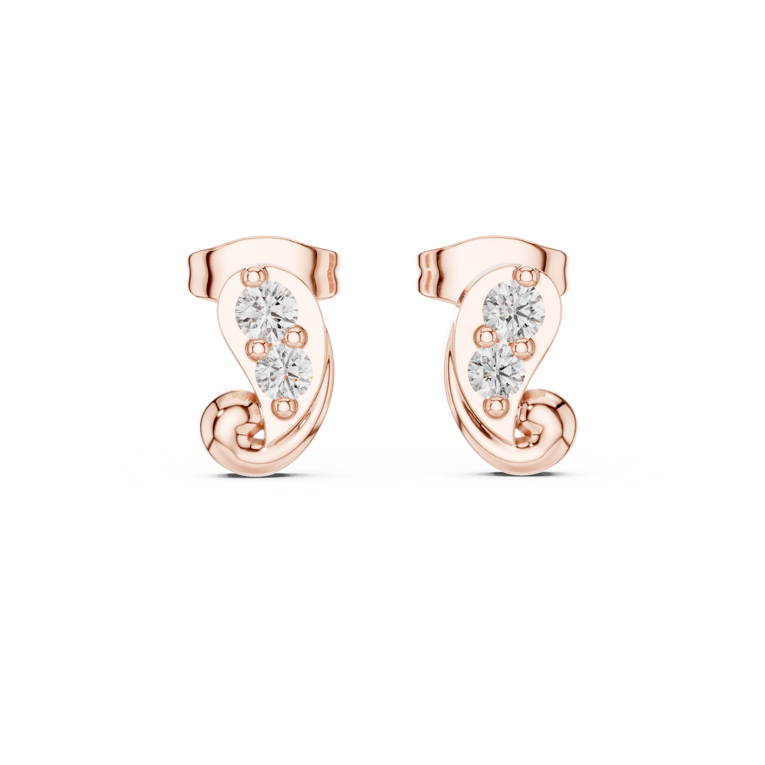 Round 10K 14K 18K 22K Rose Gold