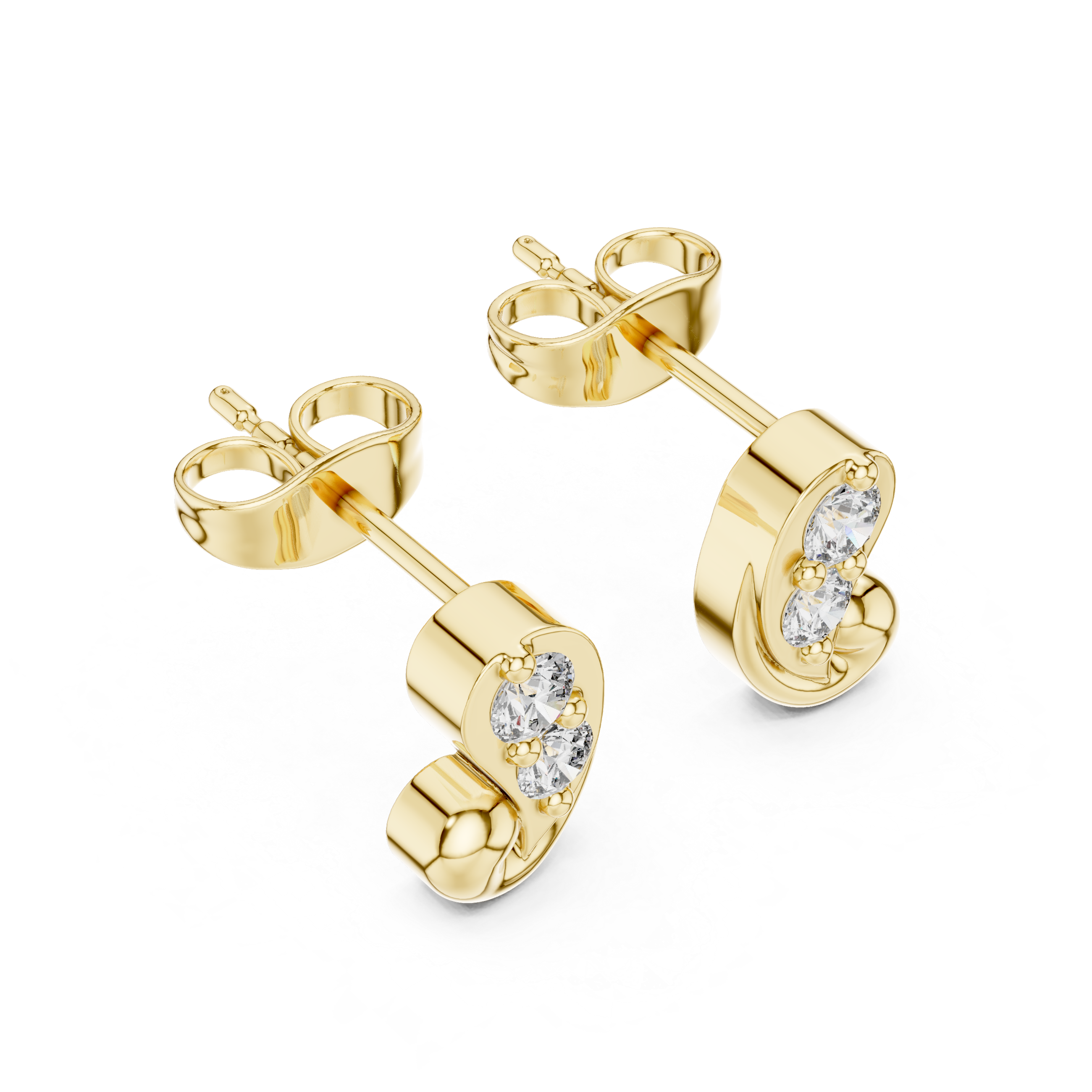 Round 10K 14K 18K 22K Yellow Gold