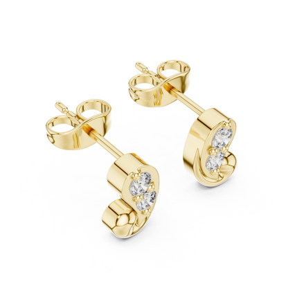Round 10K 14K 18K 22K Yellow Gold