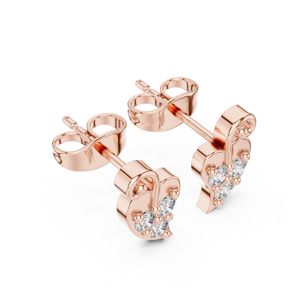 Round 10K 14K 18K 22K Rose Gold