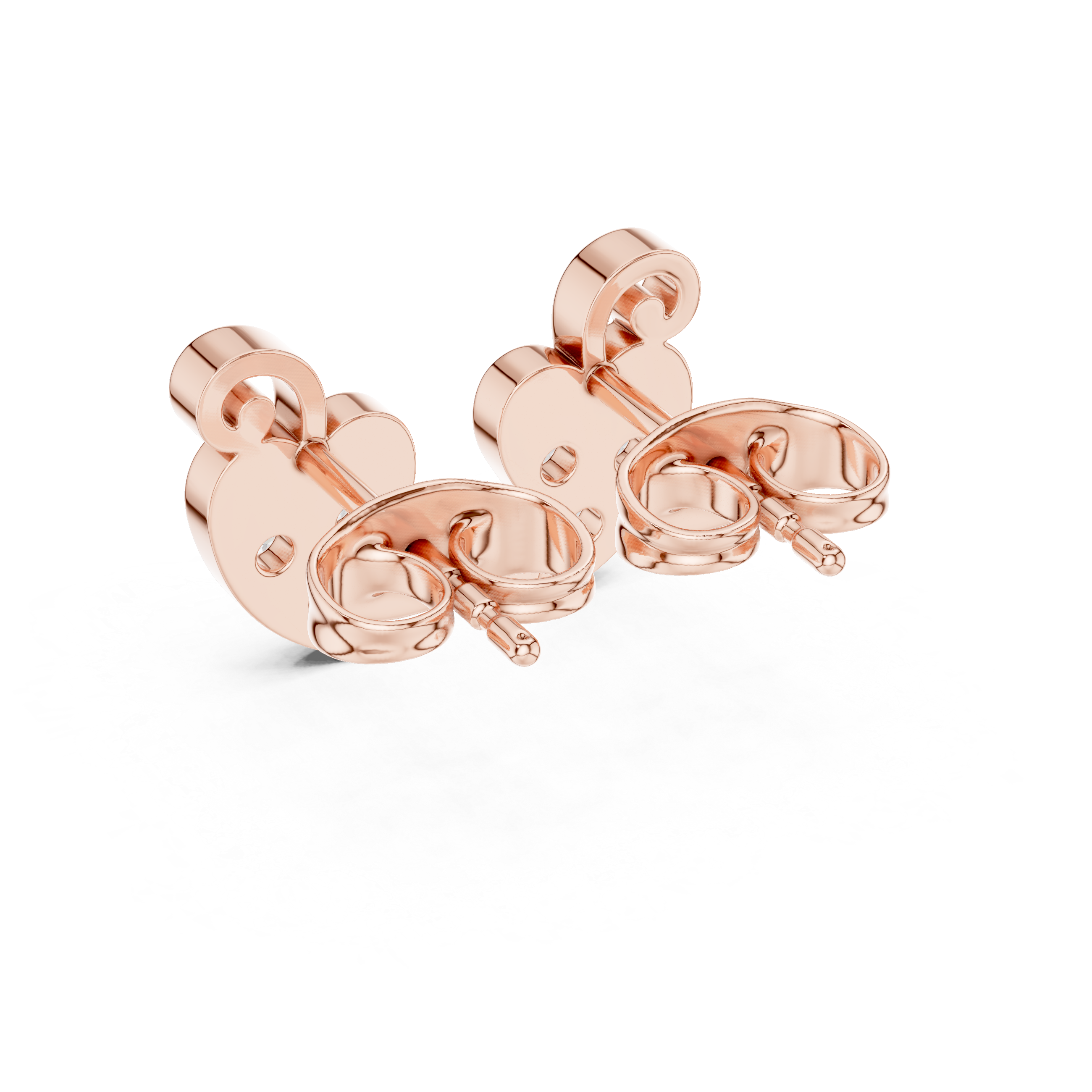 Round 10K 14K 18K 22K Rose Gold