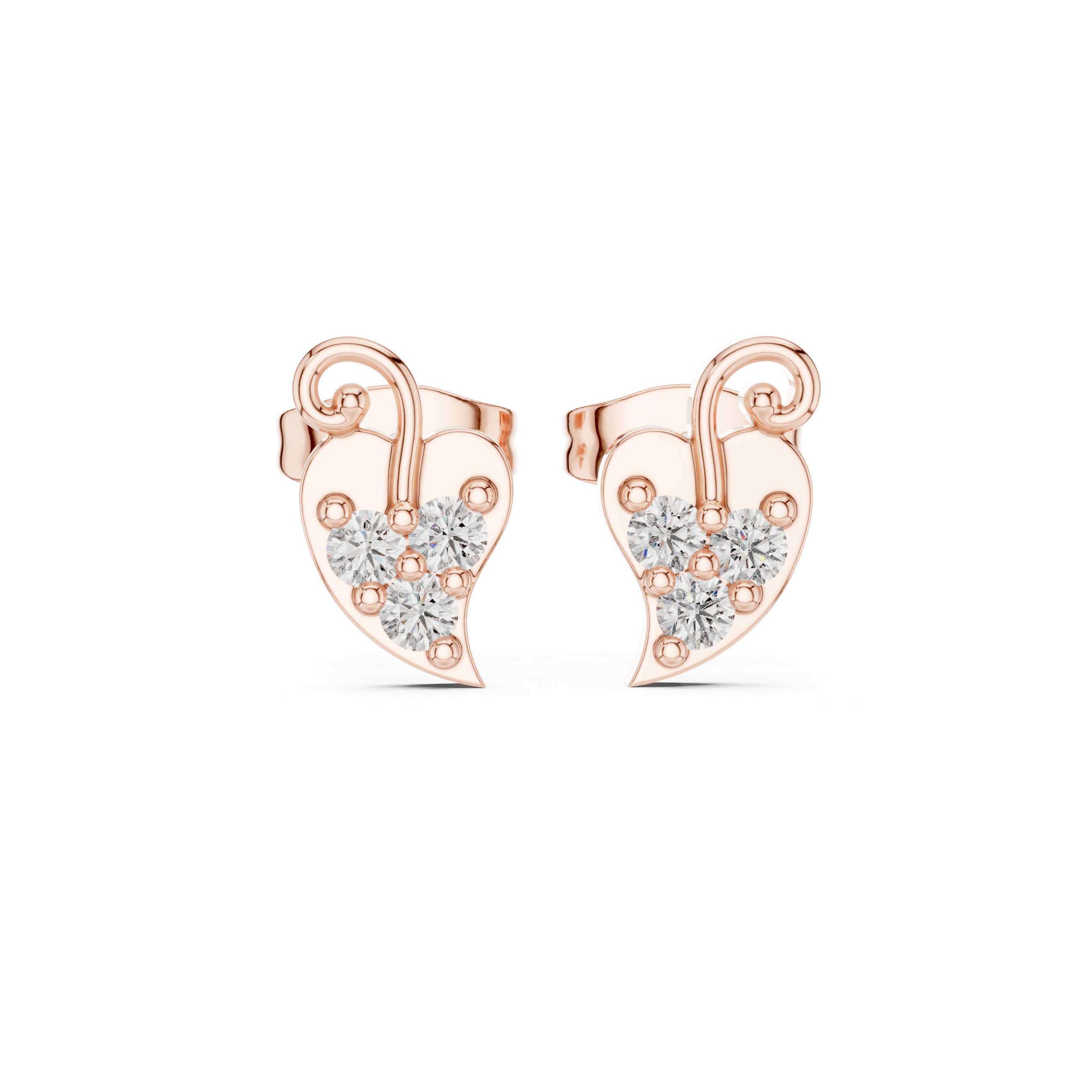 Round 10K 14K 18K 22K Rose Gold