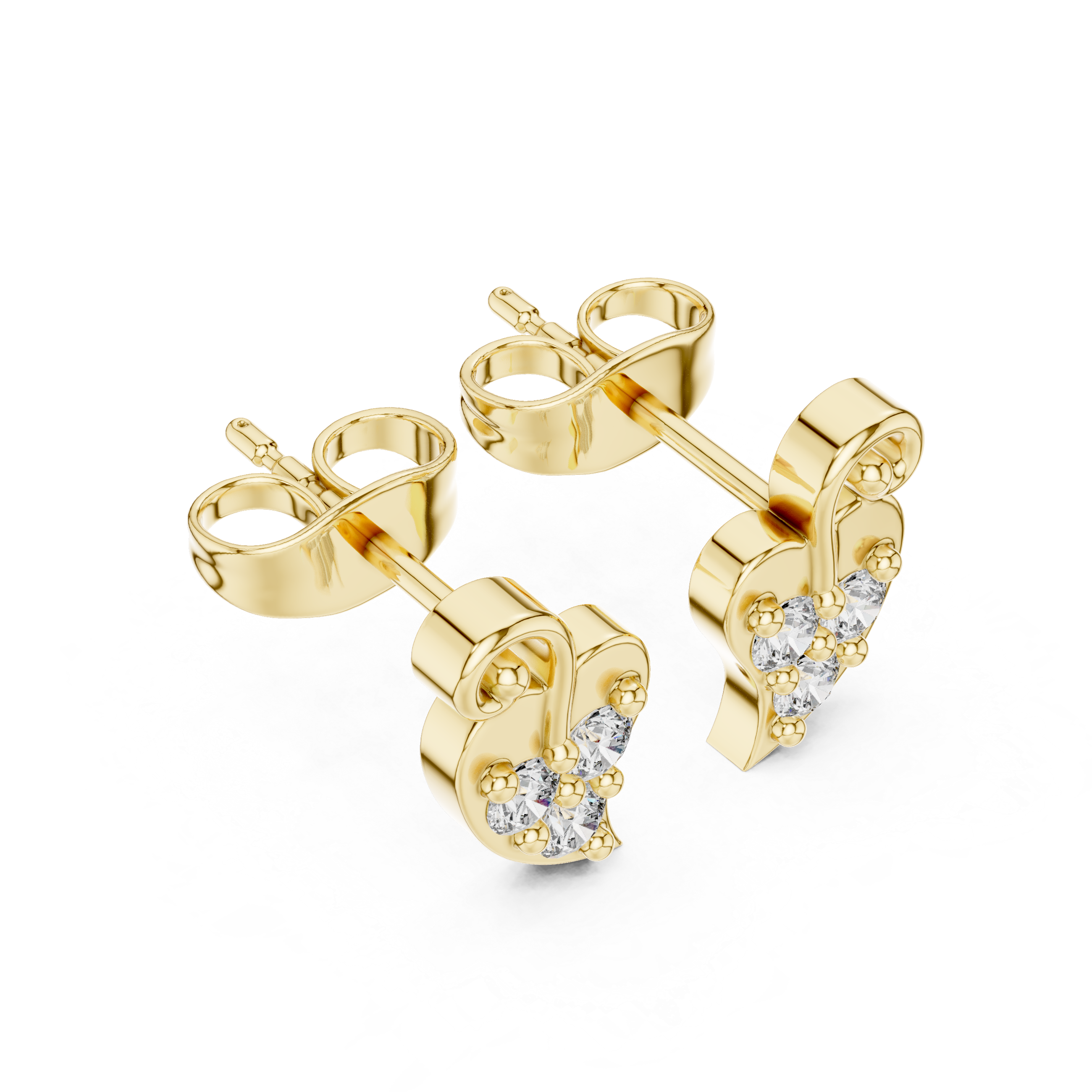 Round 10K 14K 18K 22K Yellow Gold