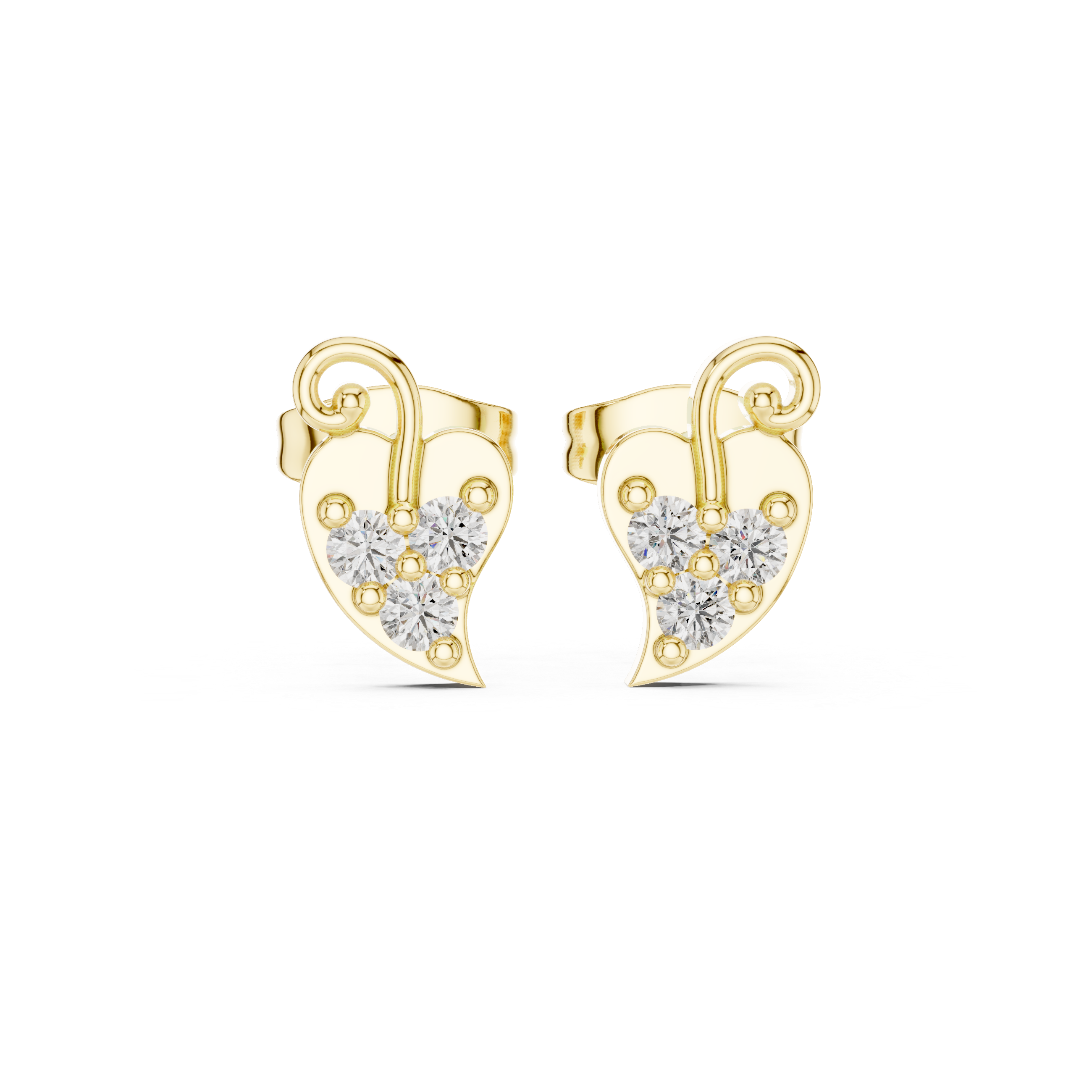Round 10K 14K 18K 22K Yellow Gold