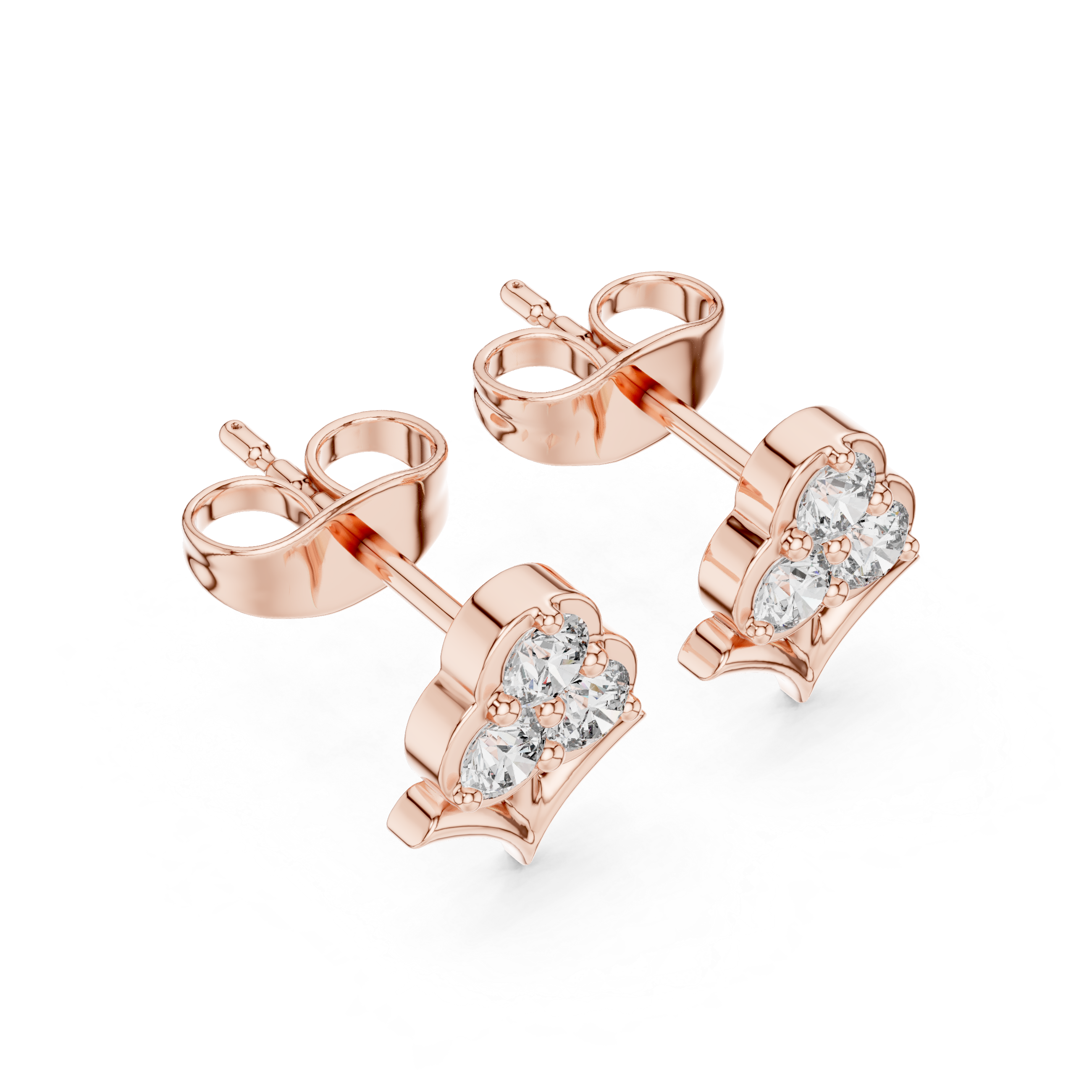 Round 10K 14K 18K 22K Rose Gold