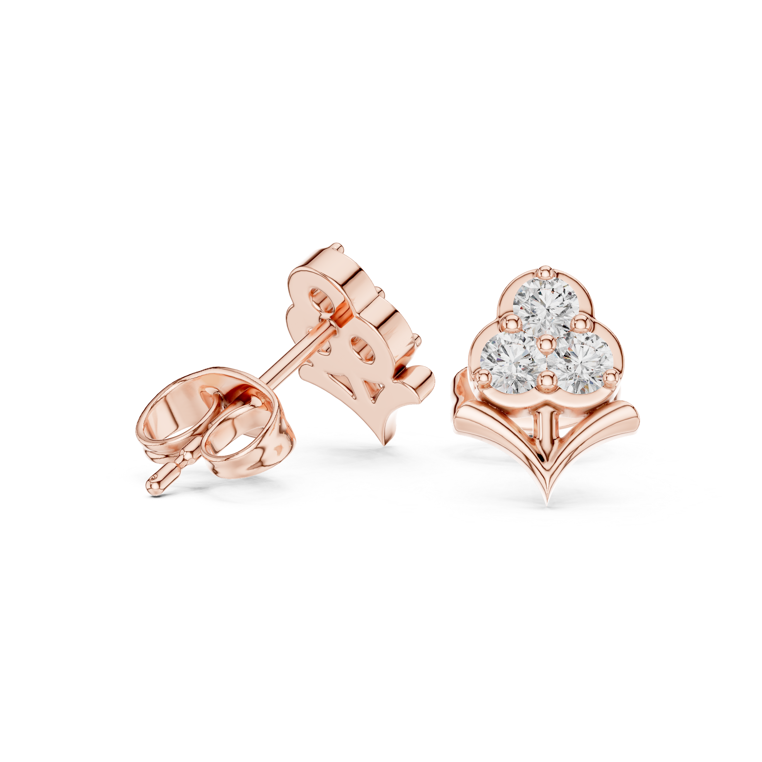 Round 10K 14K 18K 22K Rose Gold