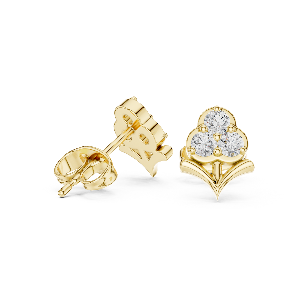 Round 10K 14K 18K 22K Yellow Gold