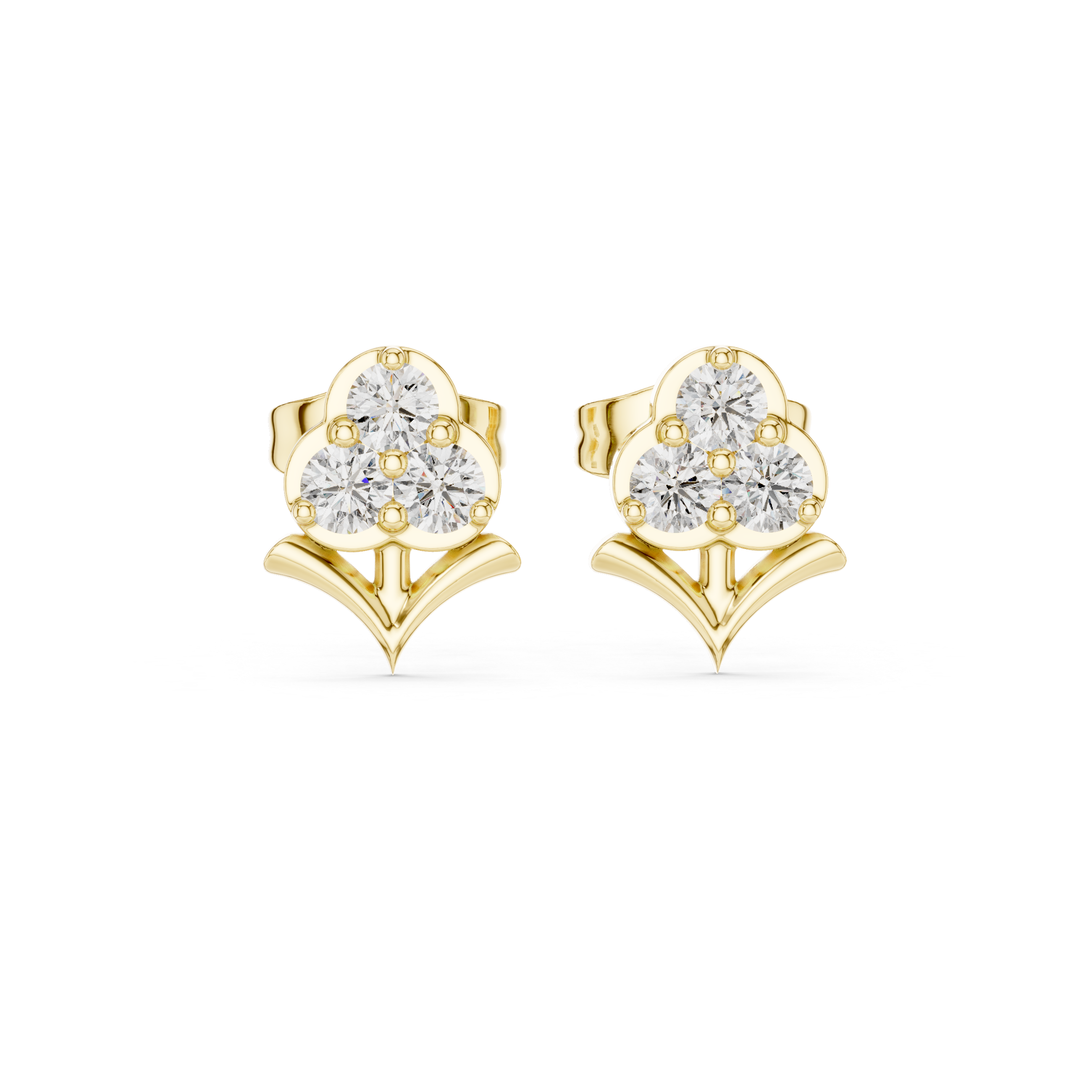 Round 10K 14K 18K 22K Yellow Gold