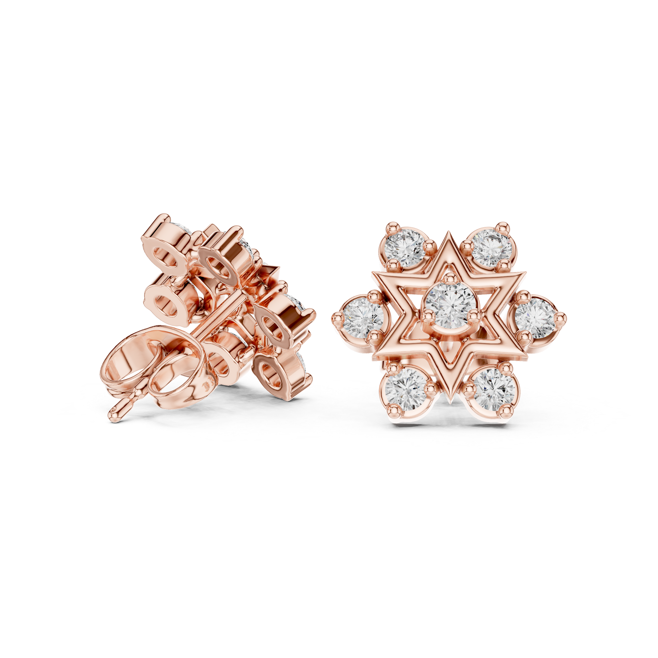 Round 10K 14K 18K 22K Rose Gold