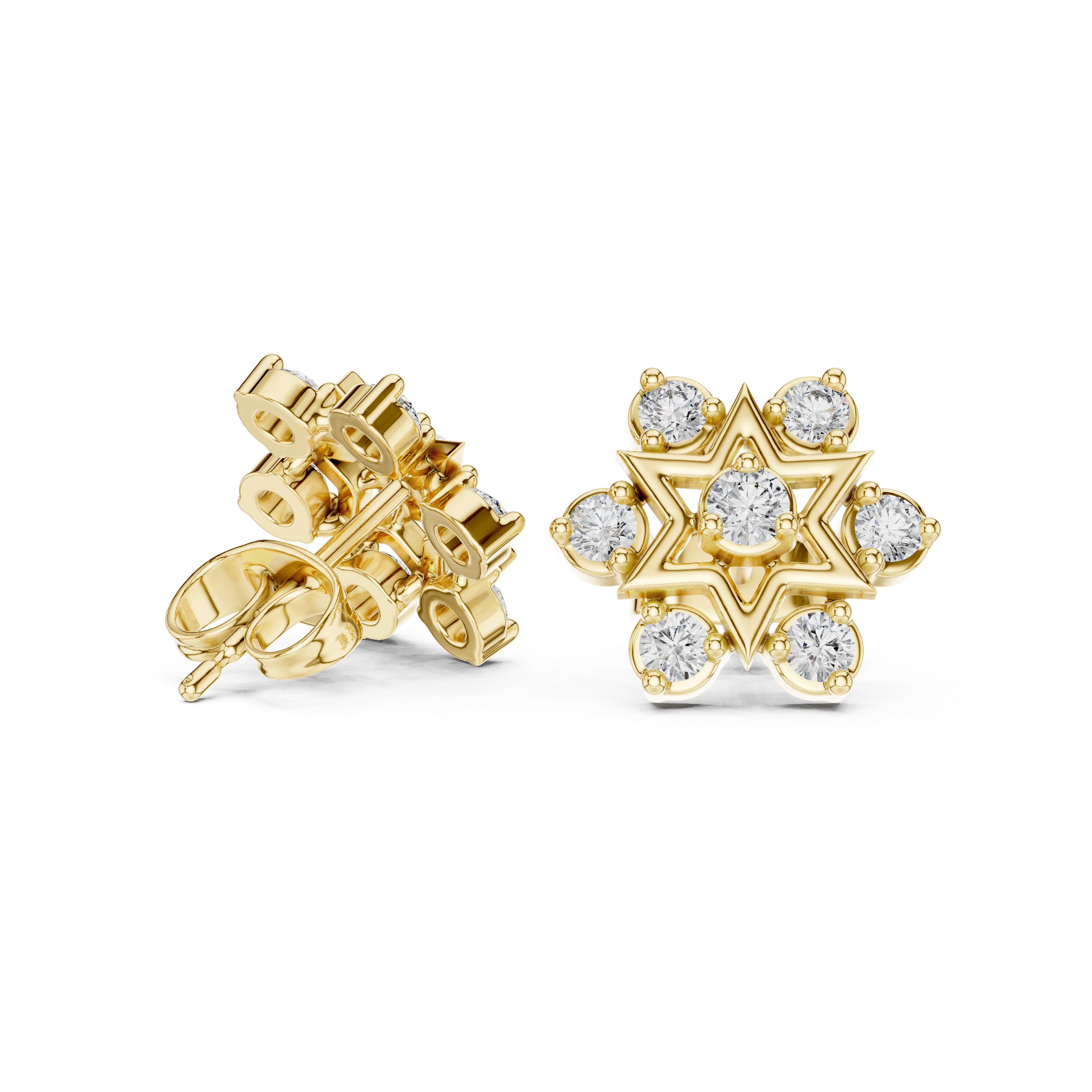 Round 10K 14K 18K 22K Yellow Gold