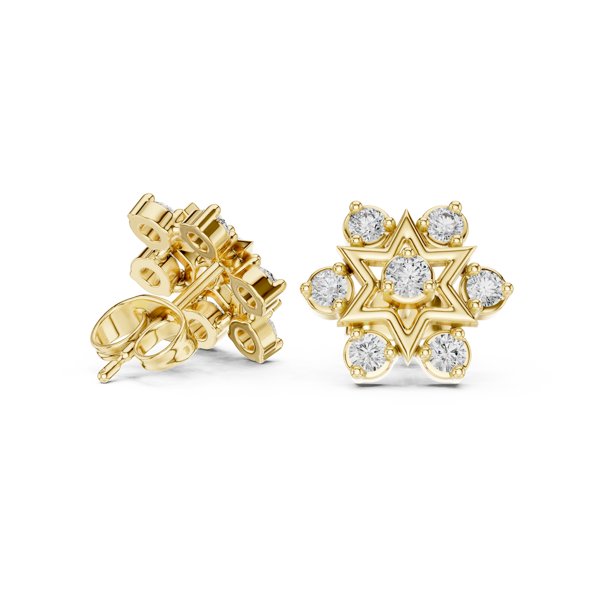 Round 10K 14K 18K 22K Yellow Gold